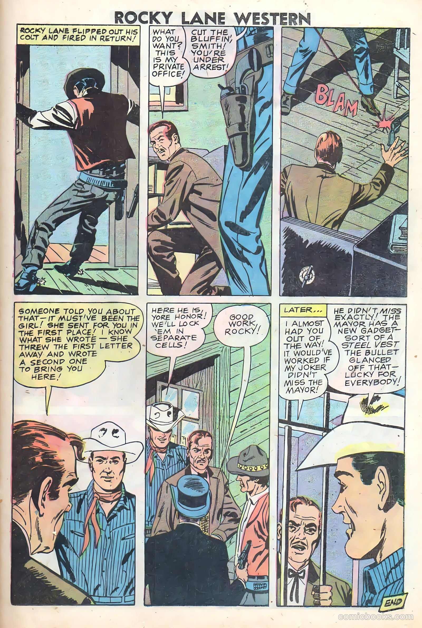 Rocky Lane Western #83 — page 25 of 36