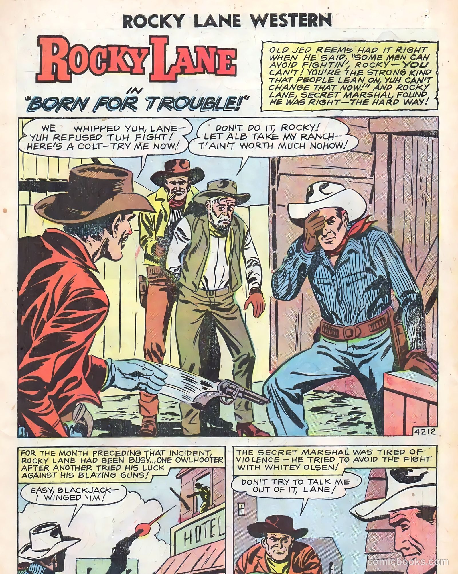 Rocky Lane Western #83 — page 3 of 36