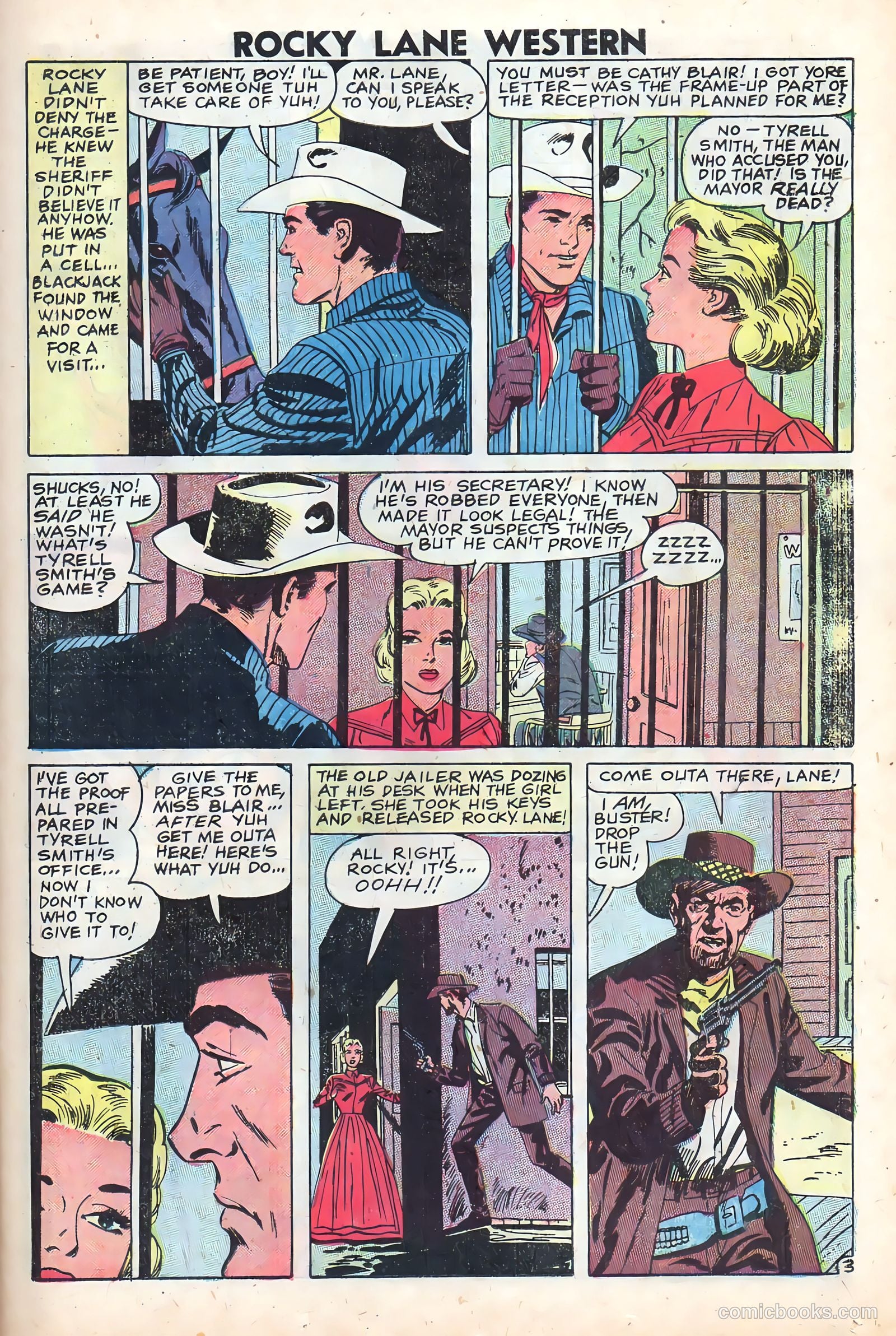 Rocky Lane Western #83 — page 23 of 36