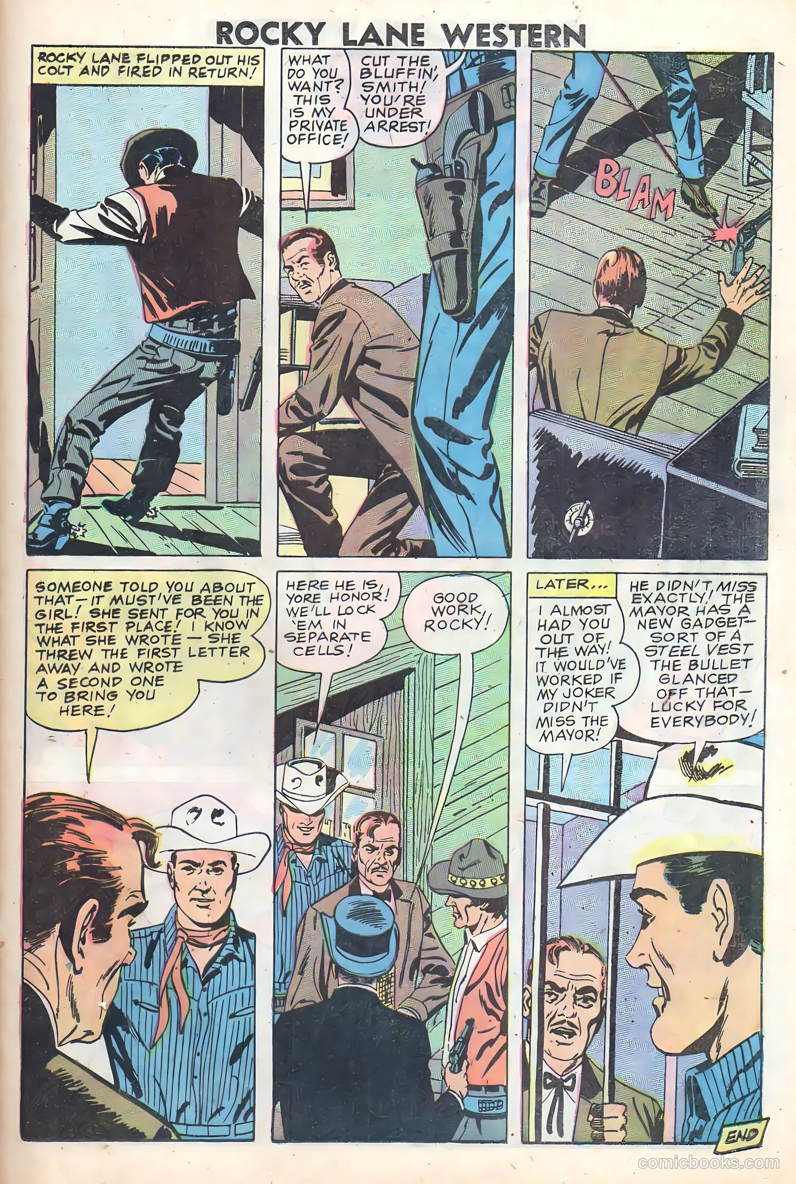 Rocky Lane Western #83 — page 25 of 36