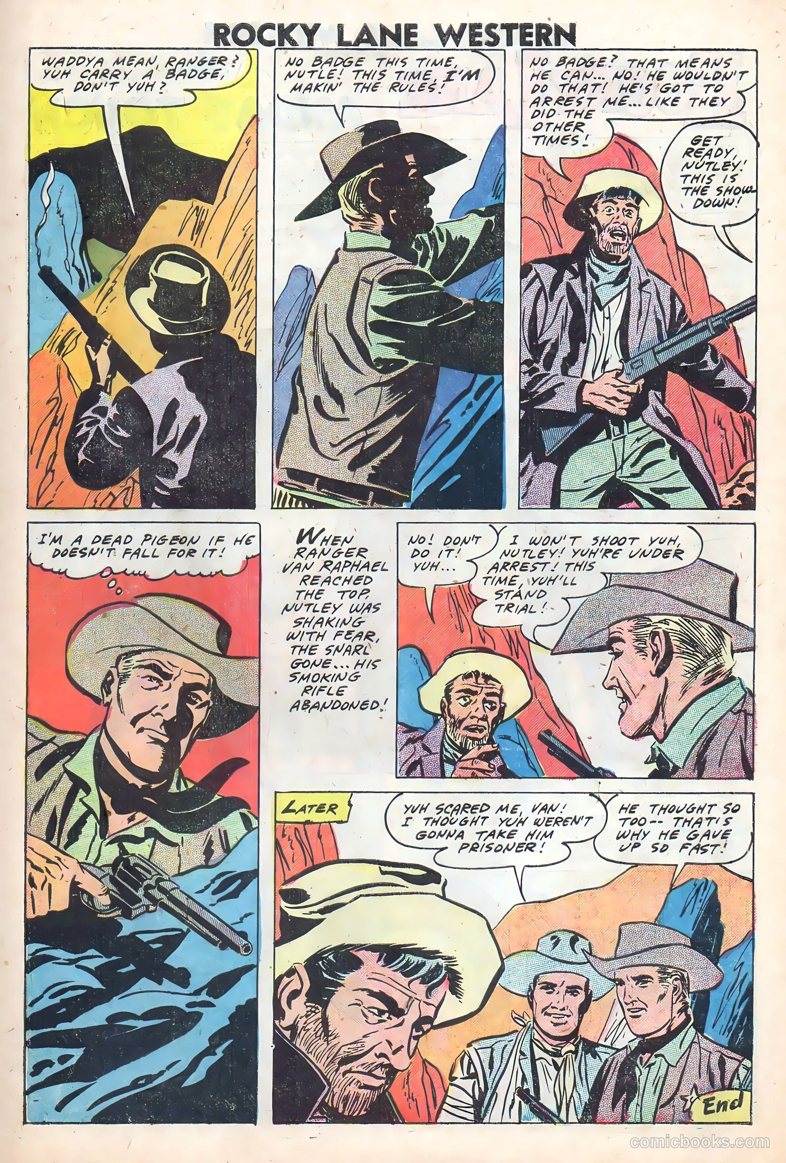 Rocky Lane Western #83 — page 27 of 36