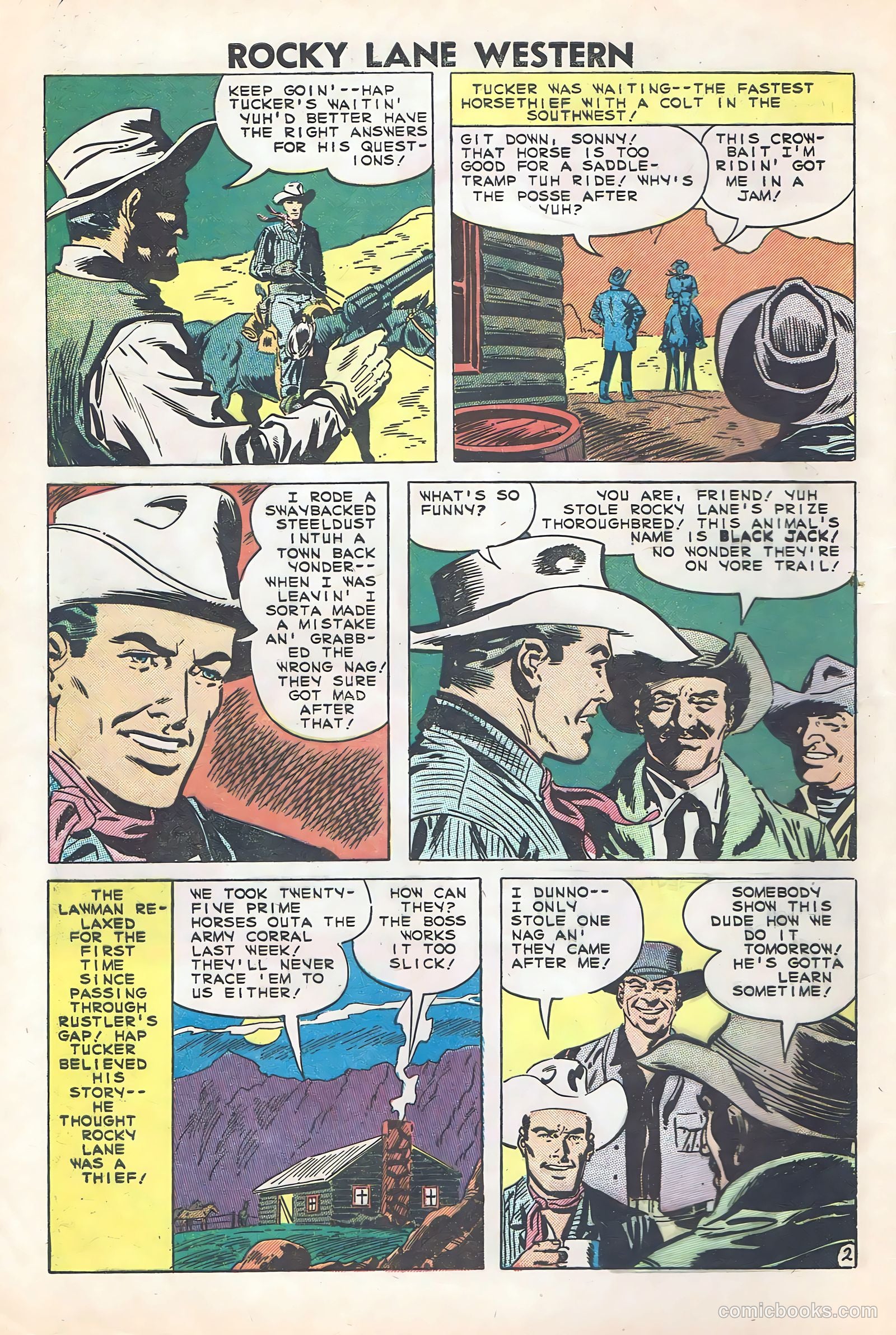 Rocky Lane Western #84 — page 4 of 35