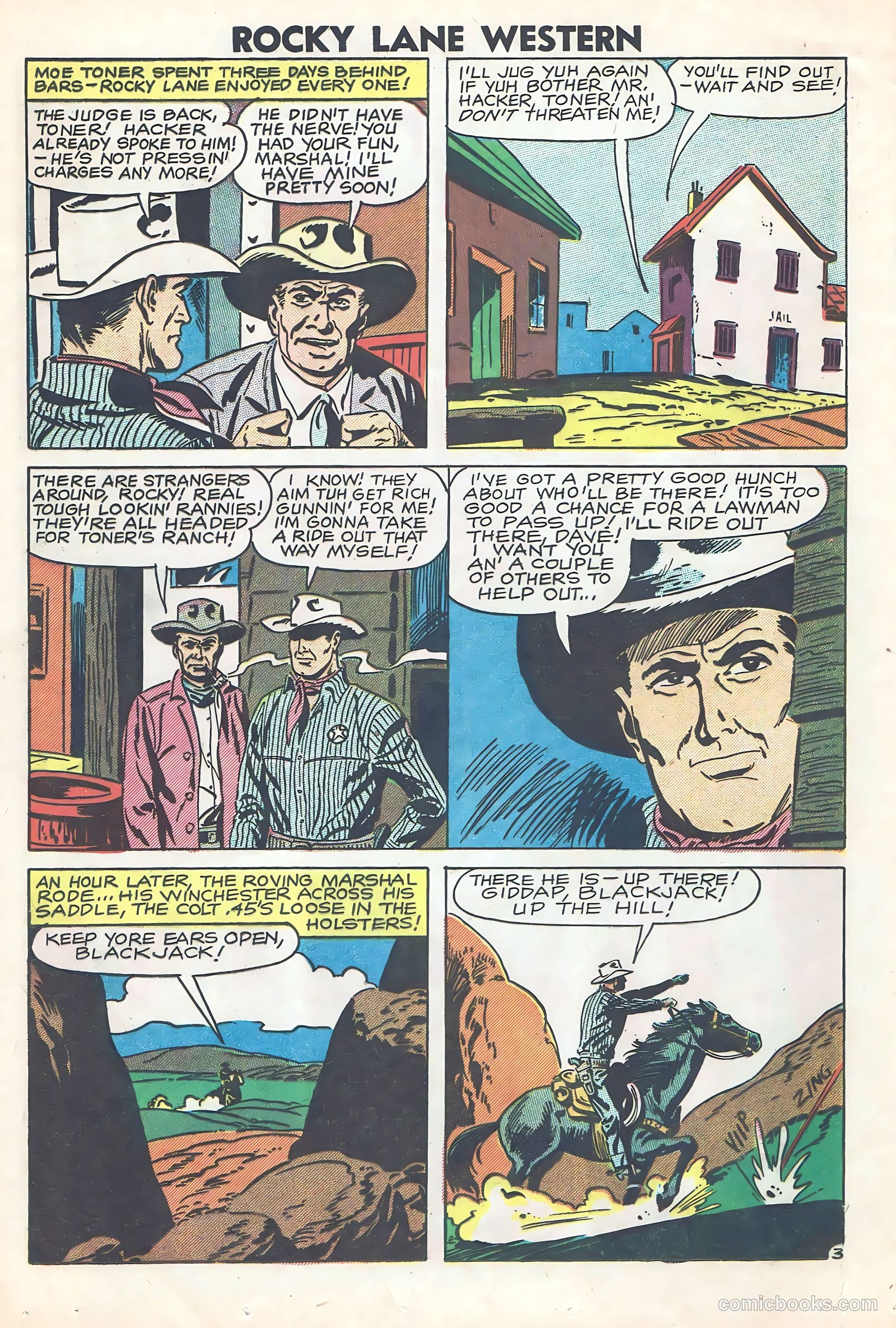 Rocky Lane Western #84 — page 19 of 35