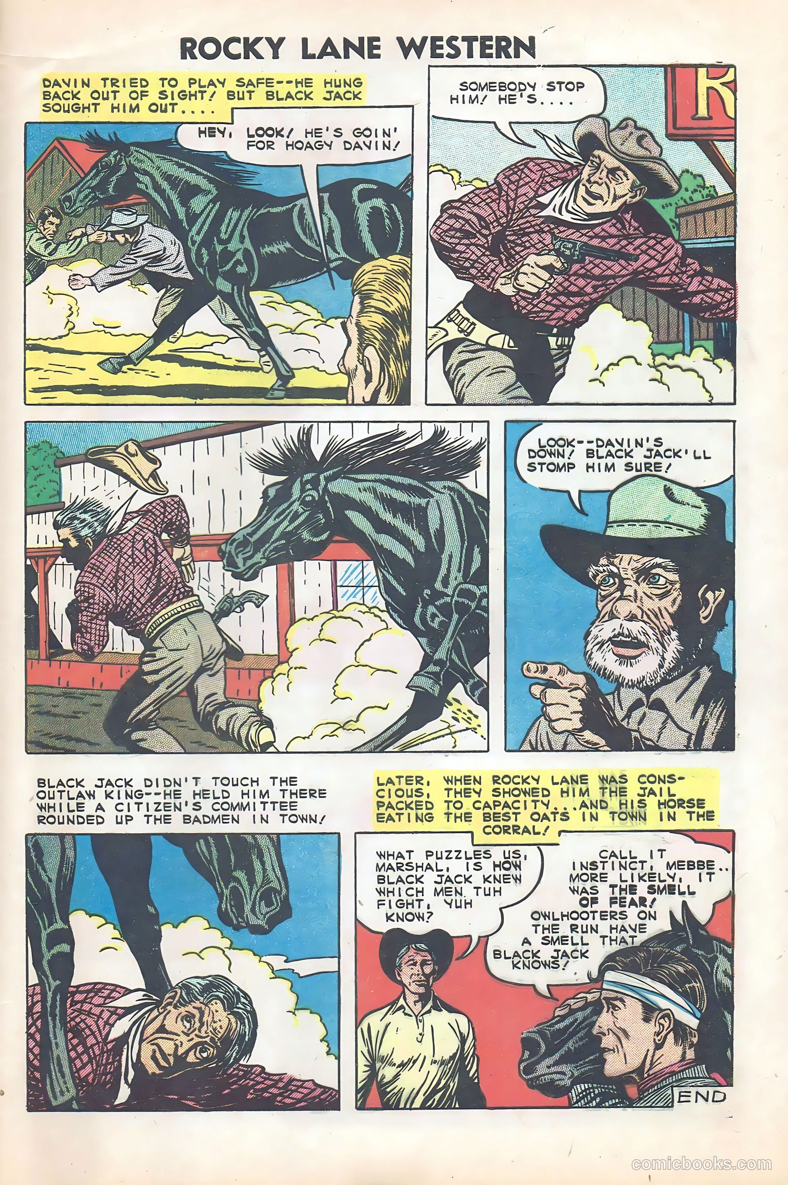 Rocky Lane Western #84 — page 32 of 35