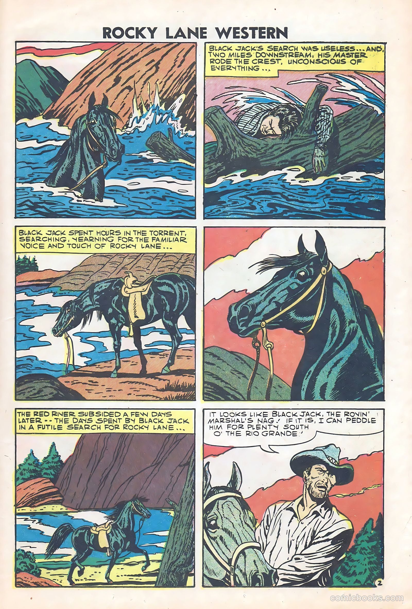 Rocky Lane Western #84 — page 12 of 35