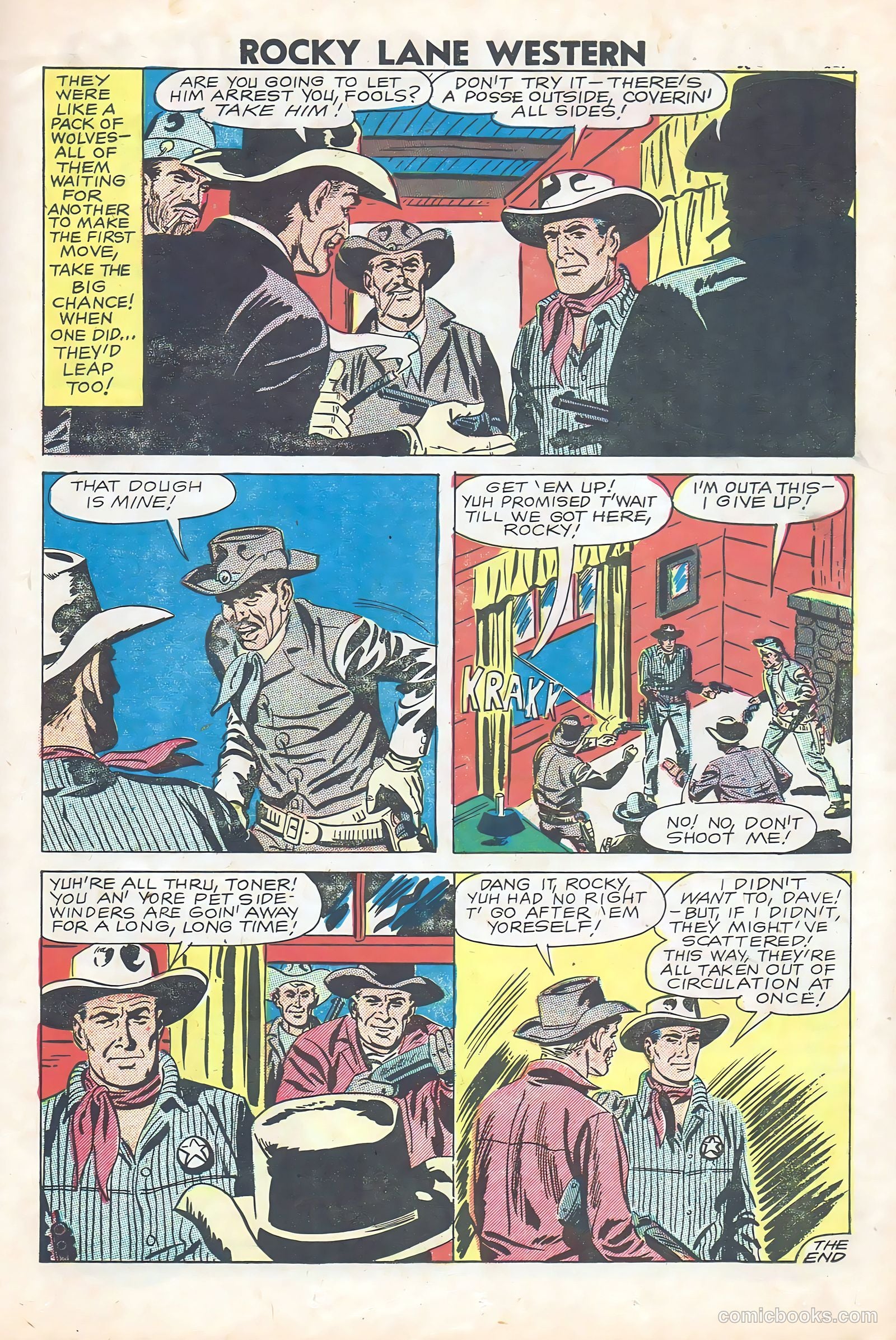 Rocky Lane Western #84 — page 22 of 35
