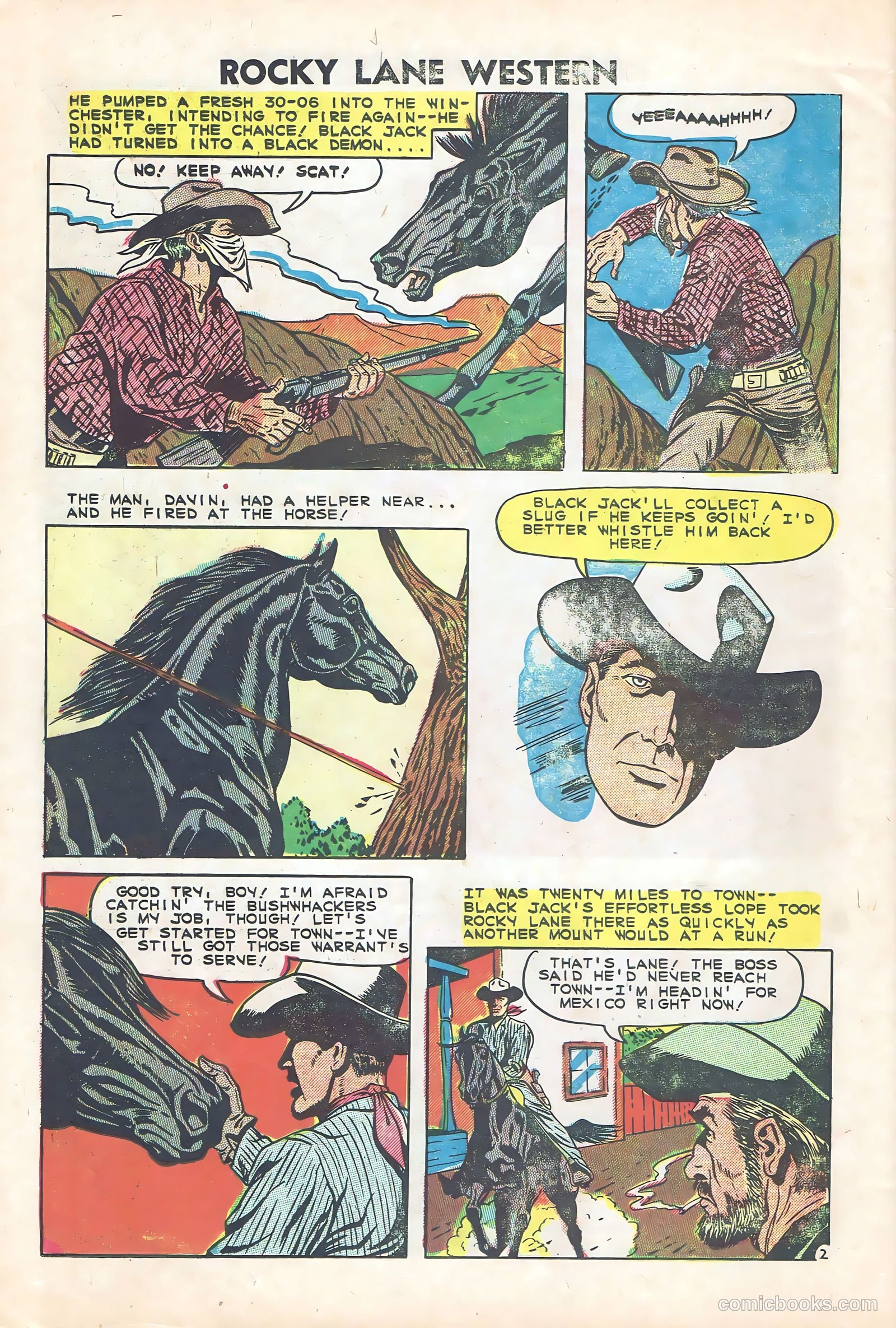Rocky Lane Western #84 — page 25 of 35