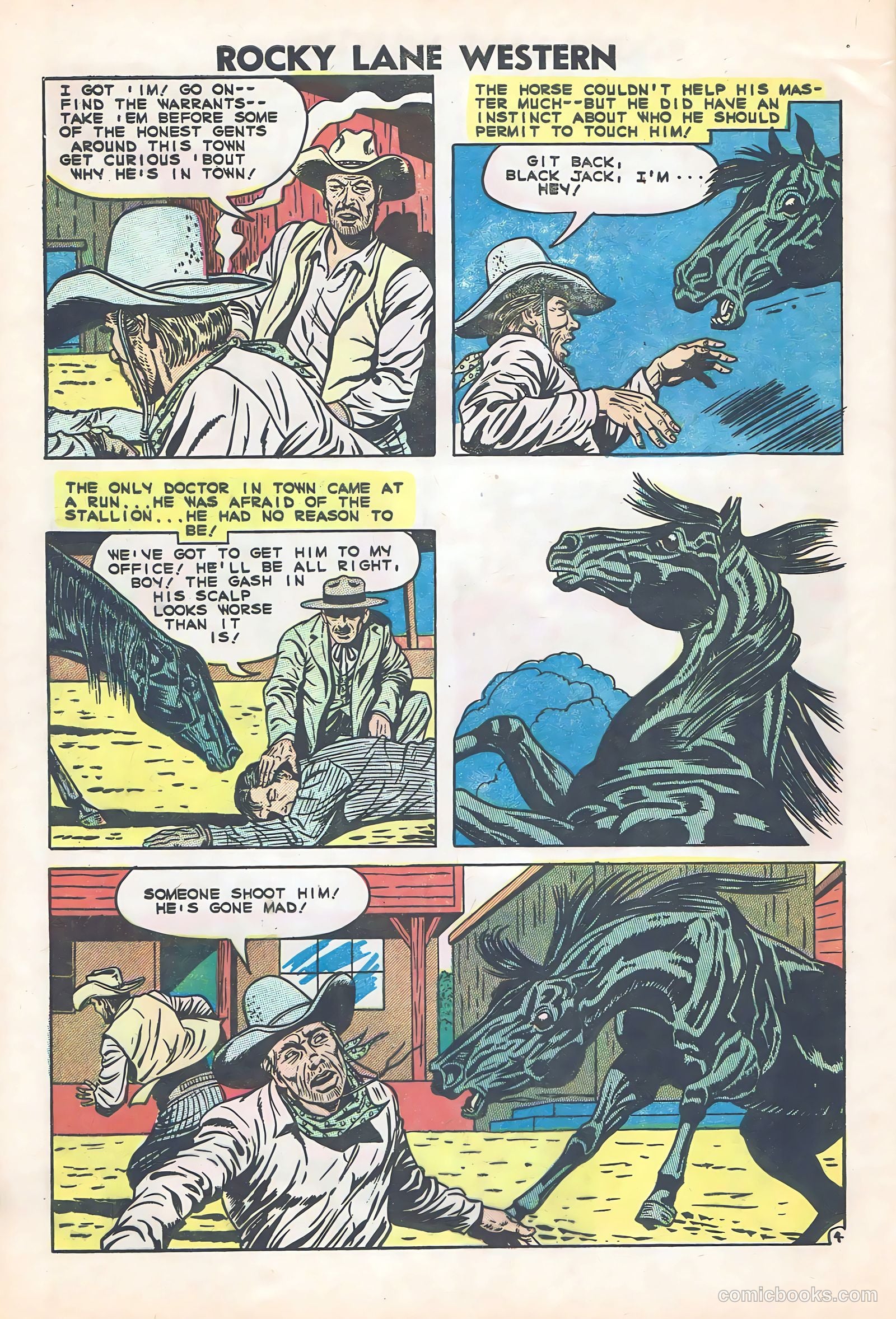 Rocky Lane Western #84 — page 27 of 35