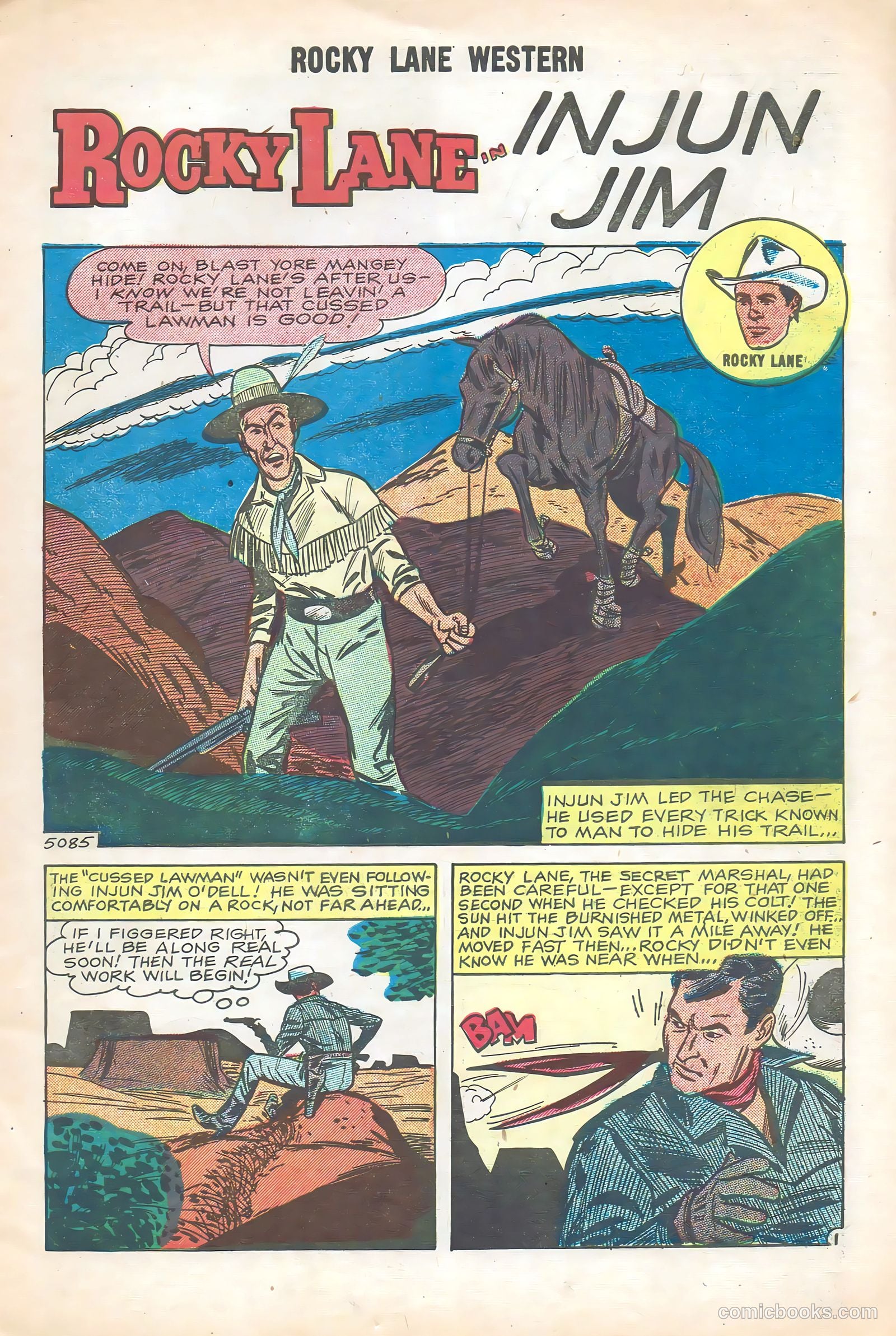 Rocky Lane Western #85 — page 3 of 36