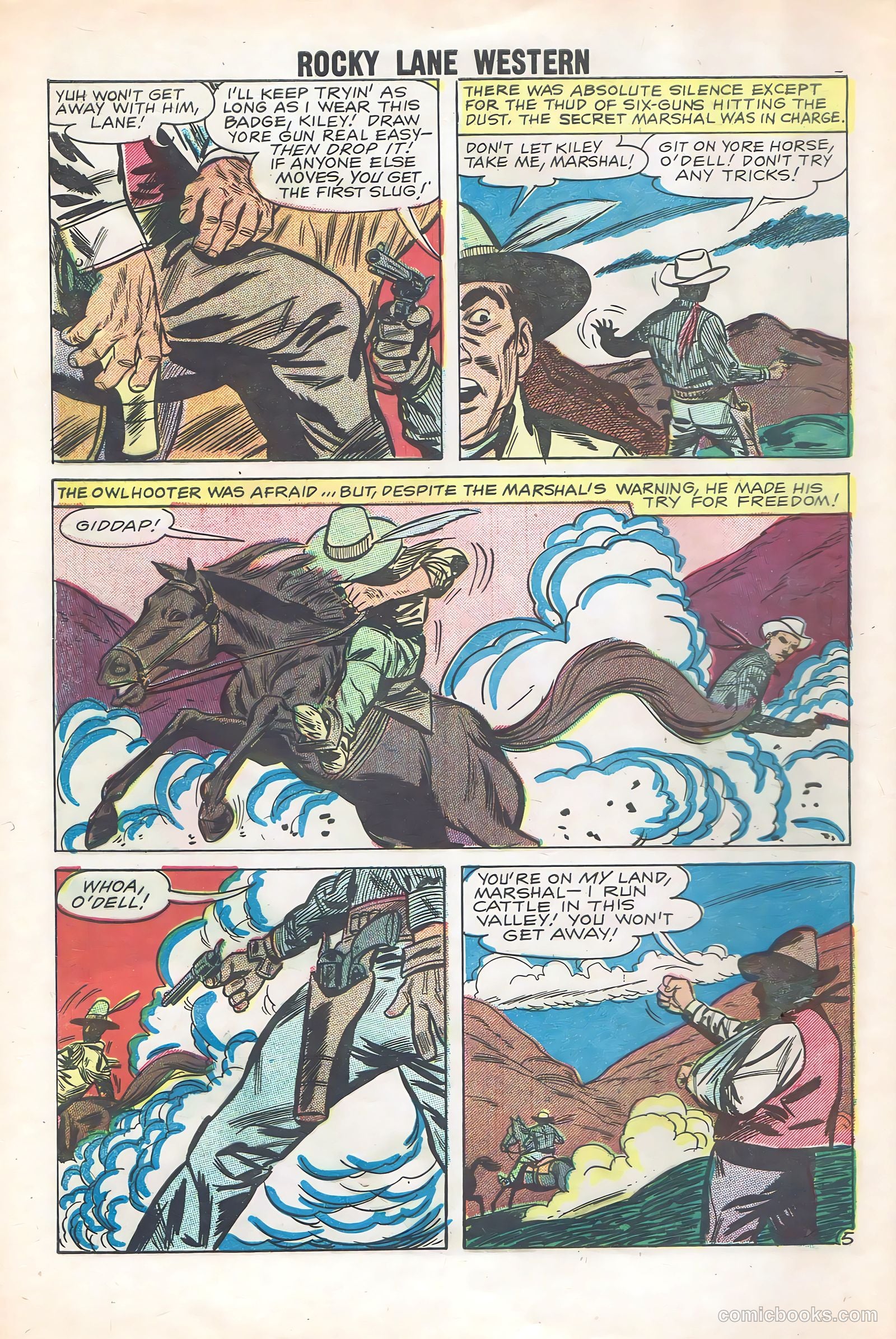 Rocky Lane Western #85 — page 8 of 36