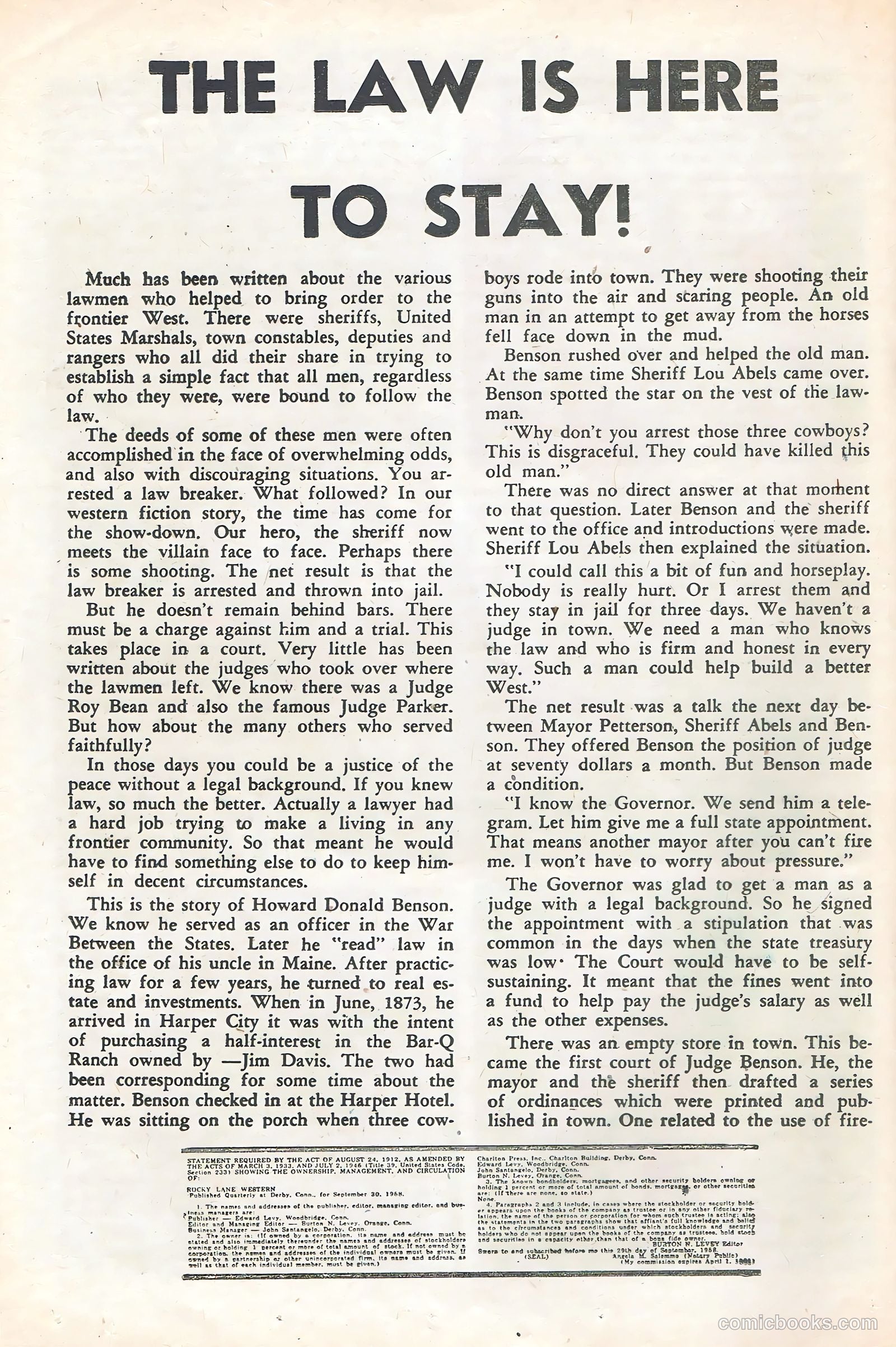 Rocky Lane Western #85 — page 20 of 36