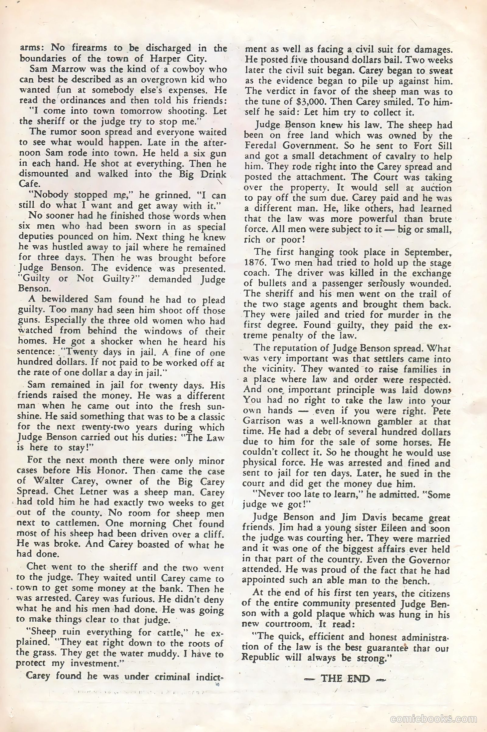 Rocky Lane Western #85 — page 21 of 36
