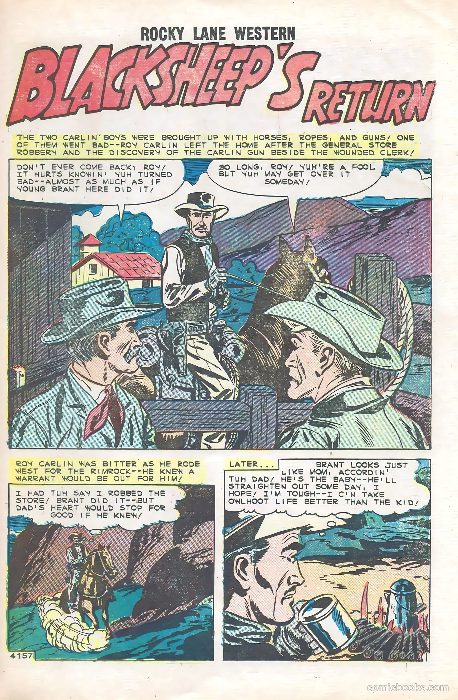 Rocky Lane Western #85 — page 23 of 36