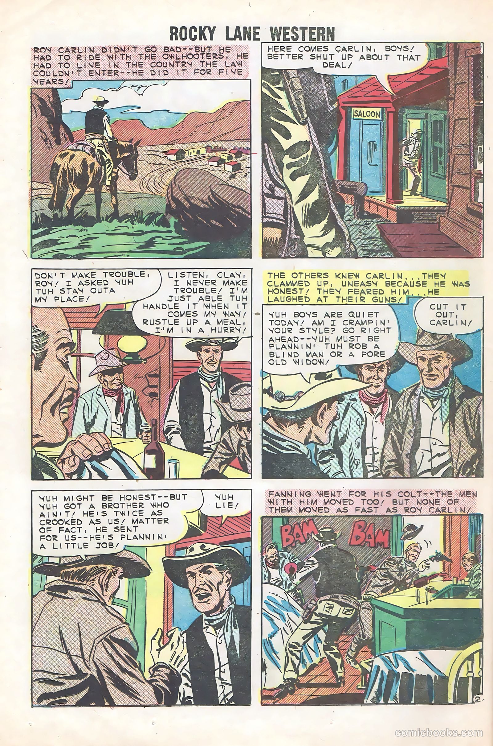Rocky Lane Western #85 — page 24 of 36