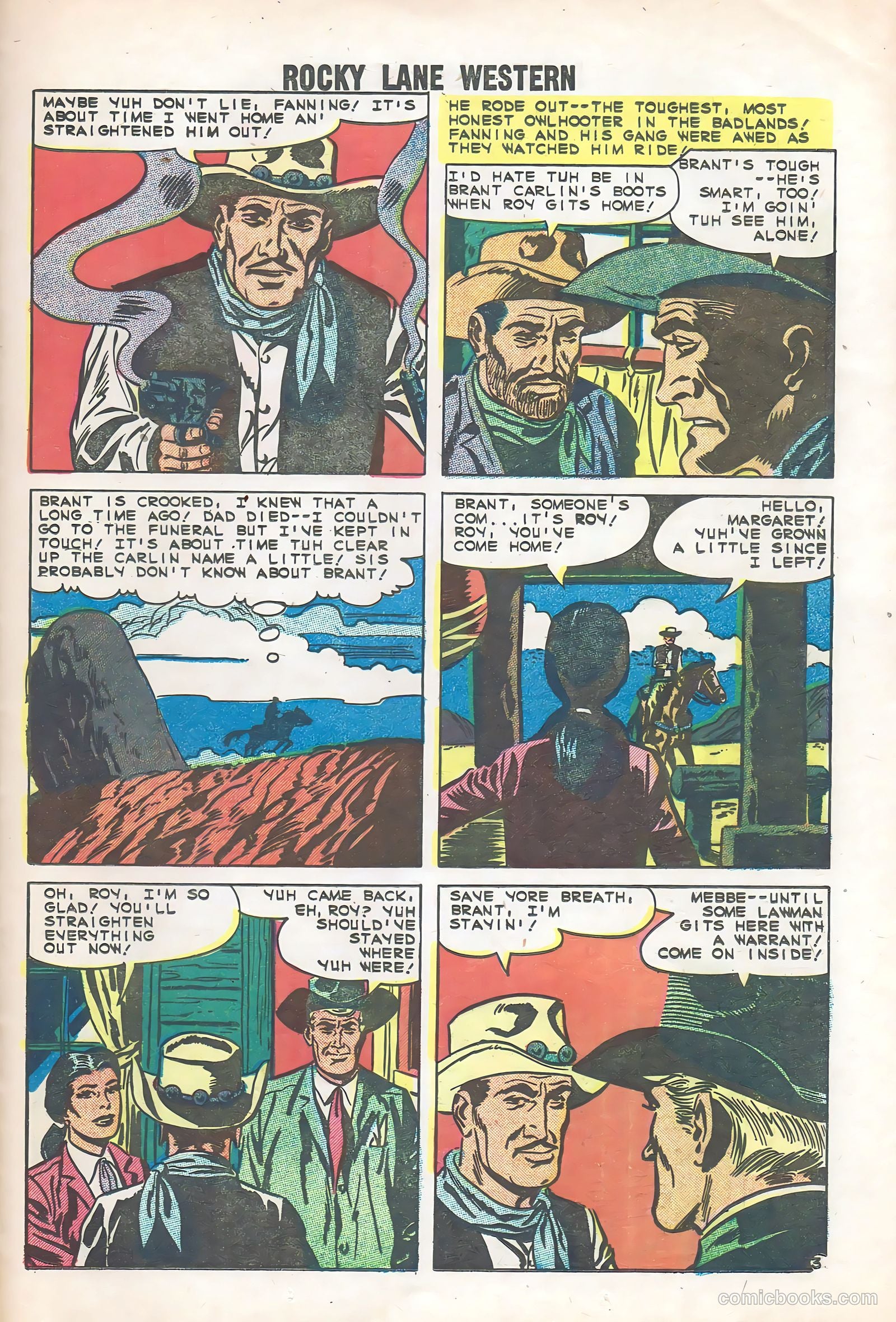 Rocky Lane Western #85 — page 25 of 36