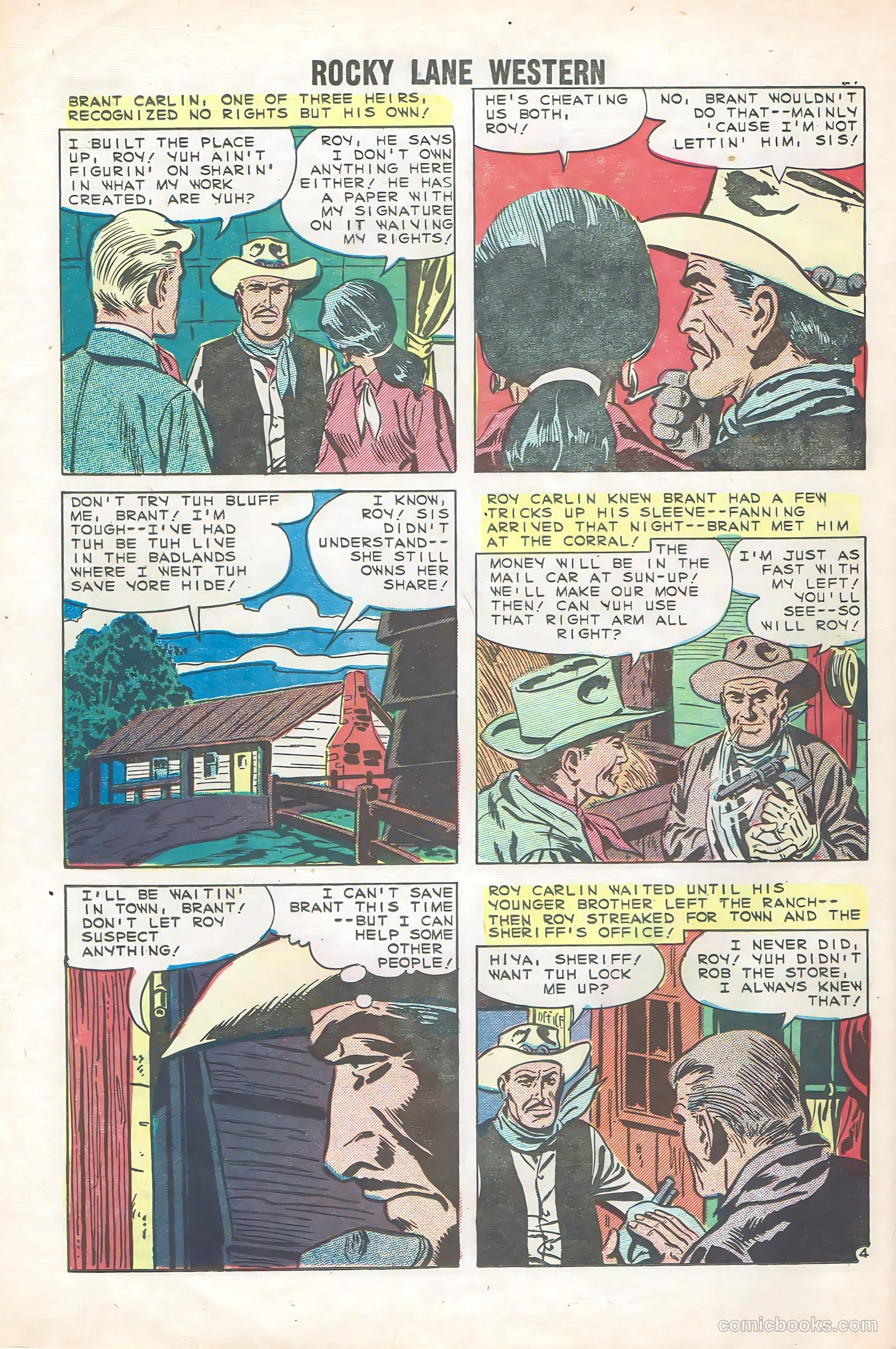 Rocky Lane Western #85 — page 26 of 36