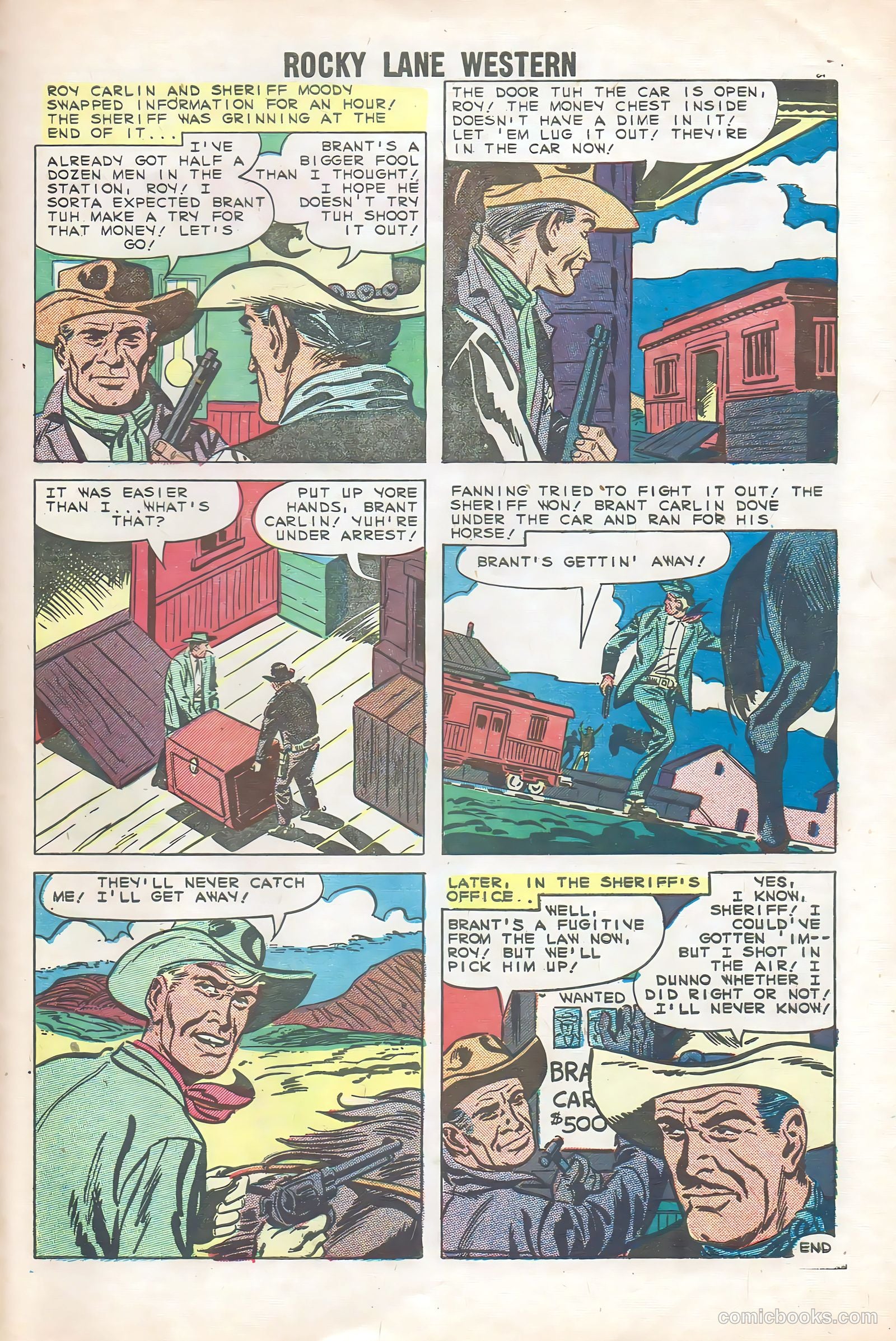 Rocky Lane Western #85 — page 27 of 36