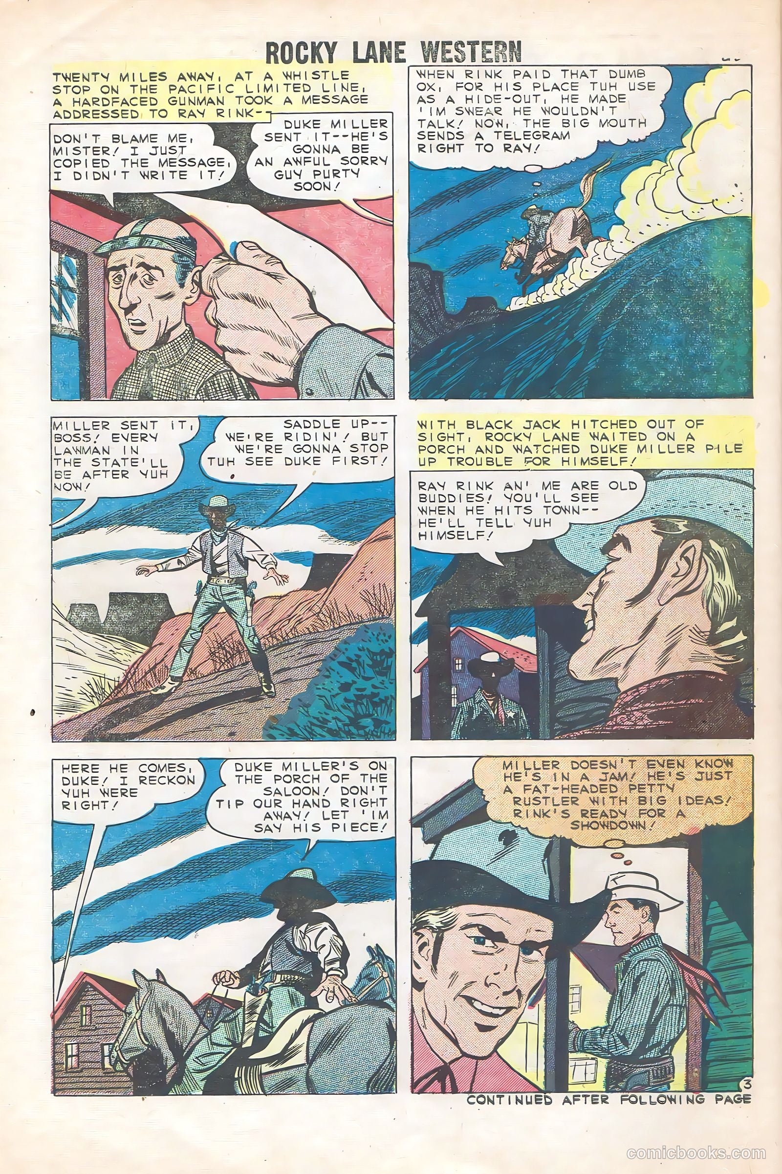 Rocky Lane Western #85 — page 30 of 36