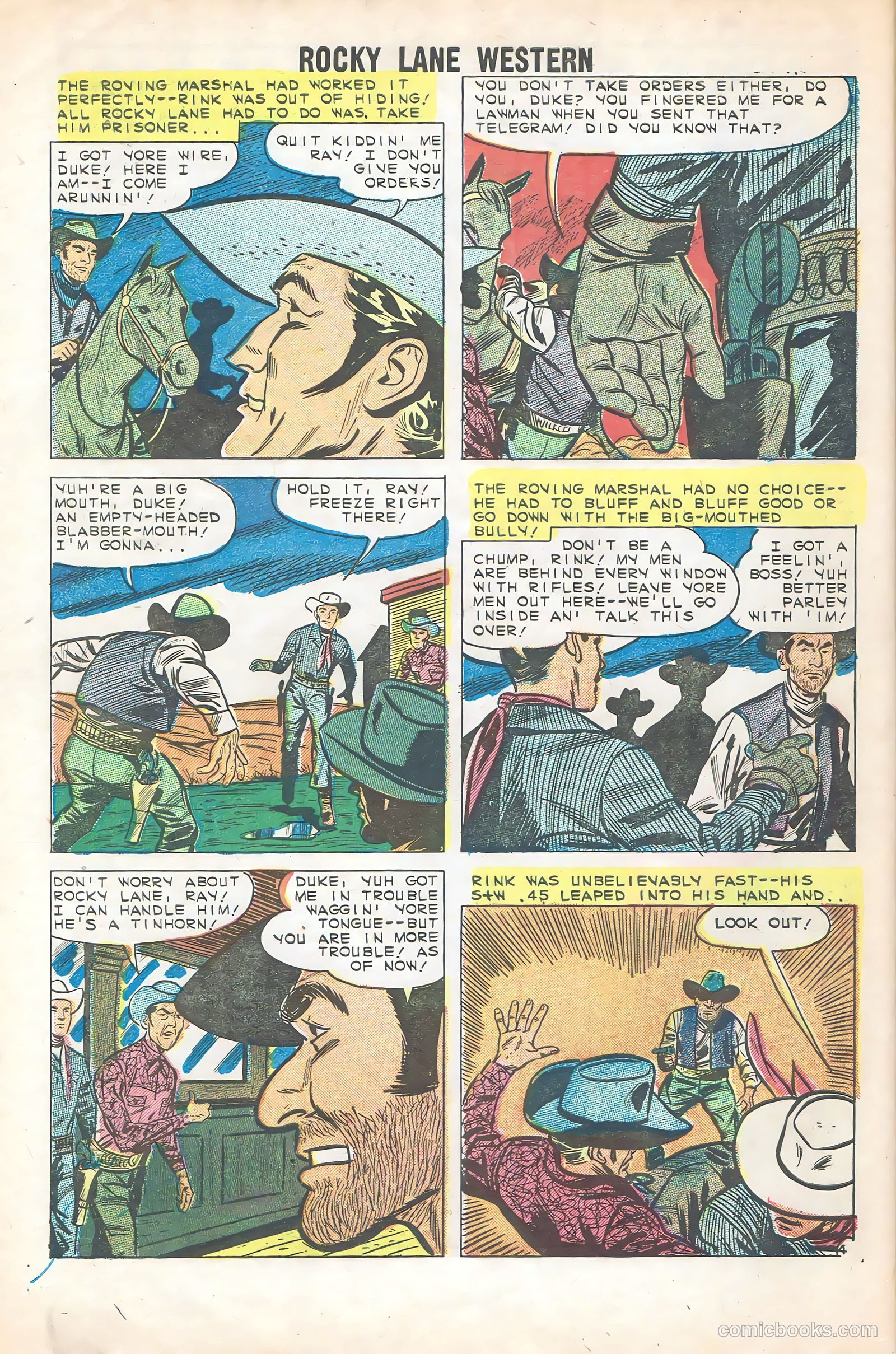 Rocky Lane Western #85 — page 32 of 36