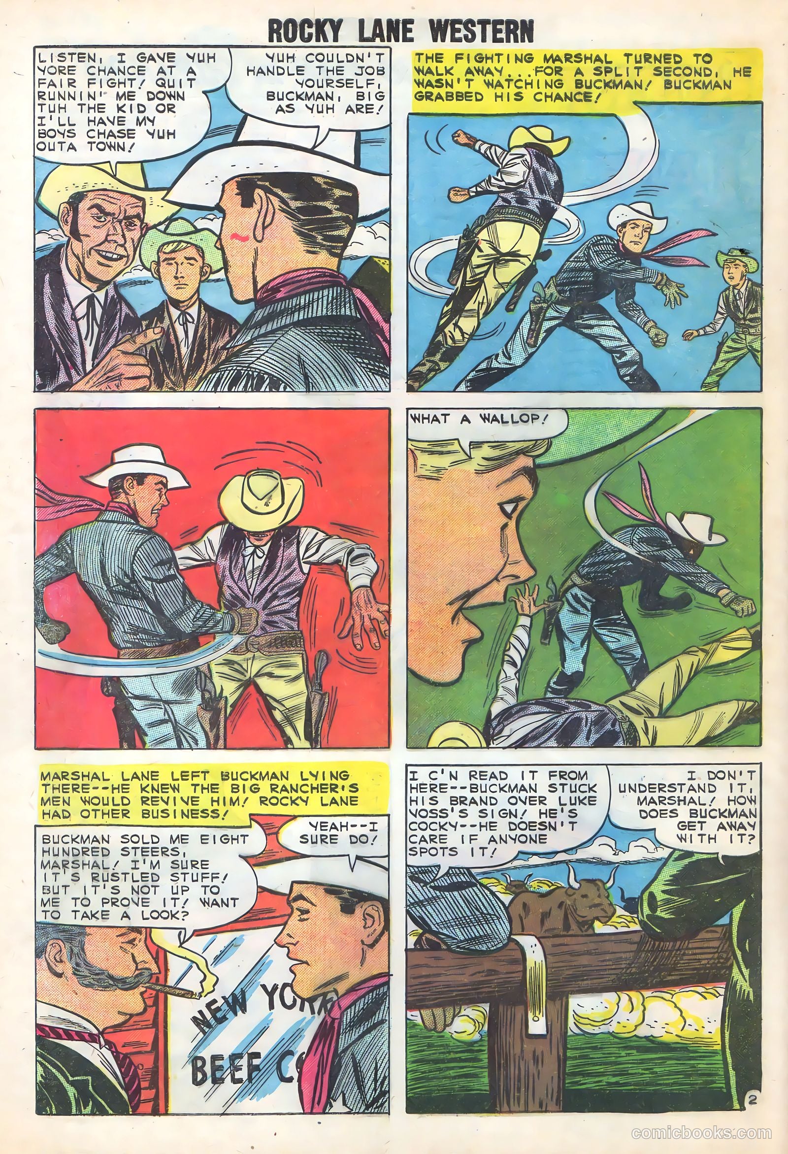 Rocky Lane Western #86 — page 4 of 36