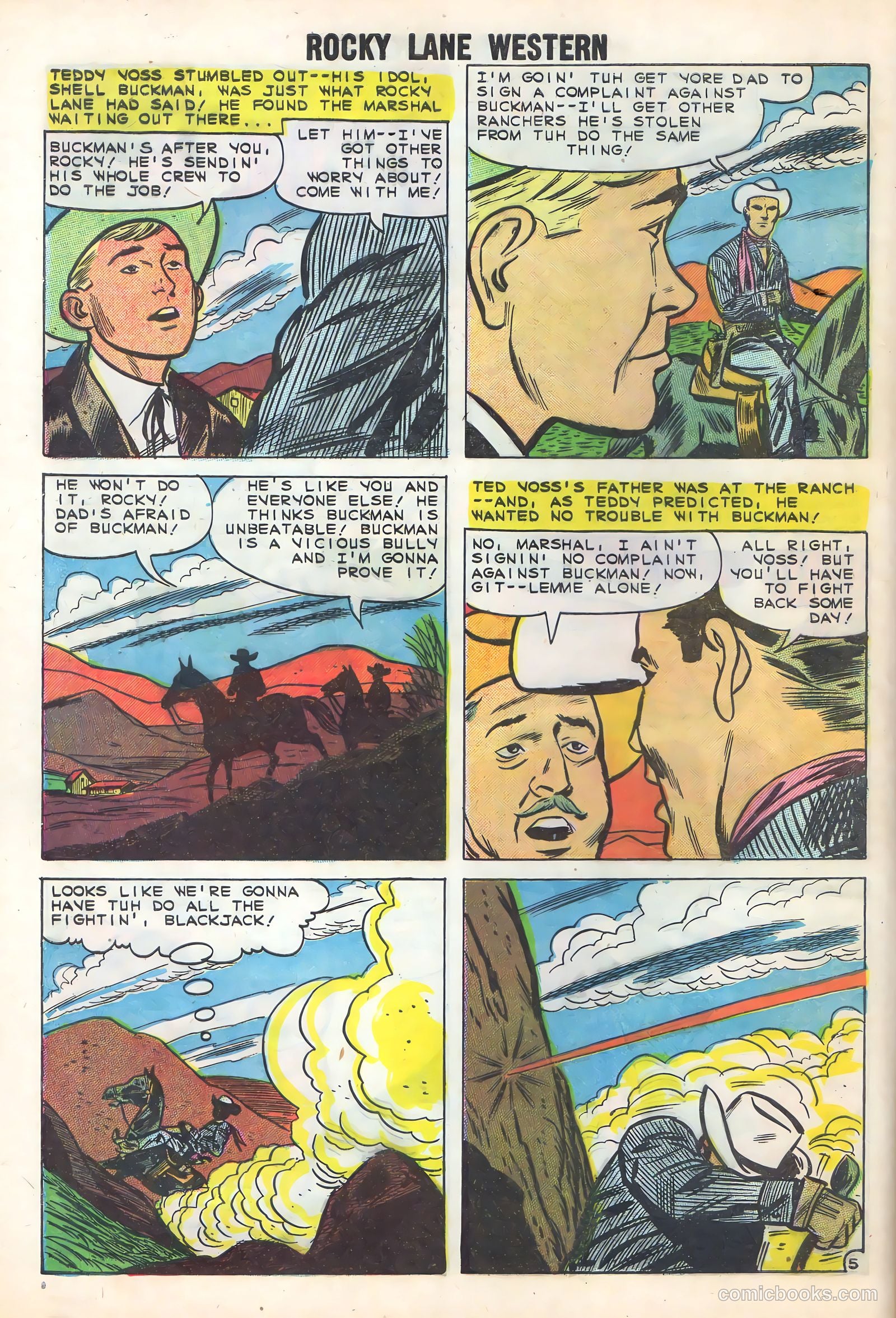 Rocky Lane Western #86 — page 8 of 36
