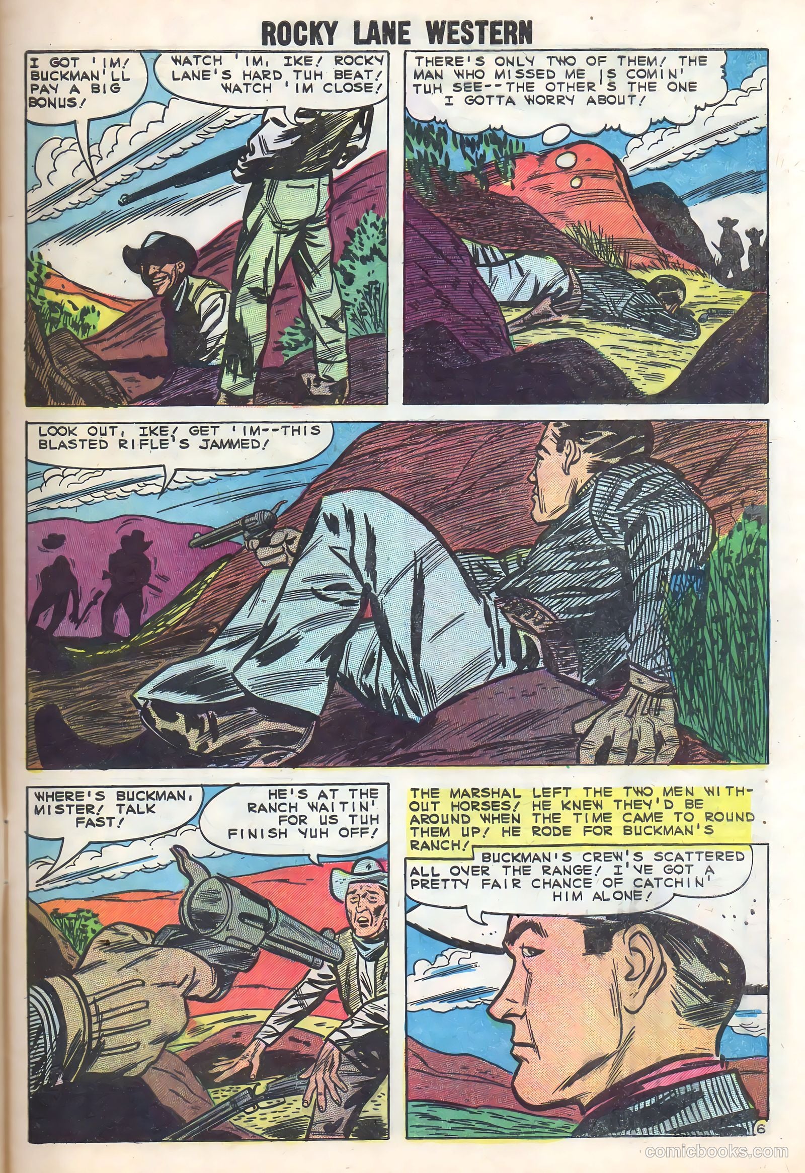 Rocky Lane Western #86 — page 9 of 36
