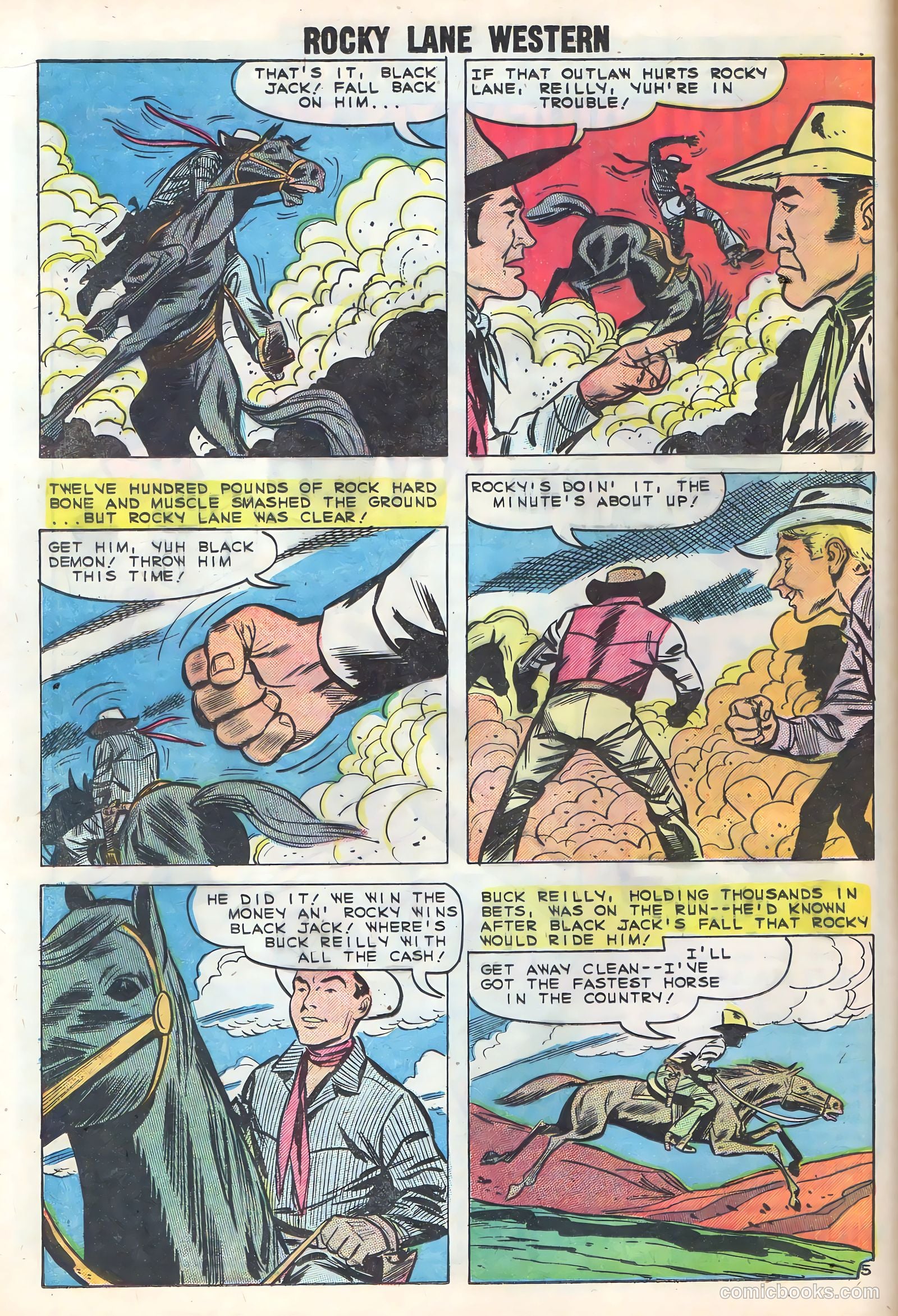 Rocky Lane Western #86 — page 16 of 36
