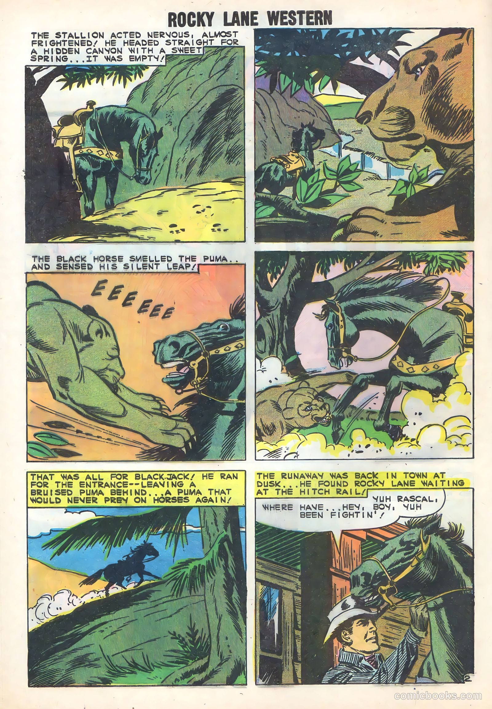 Rocky Lane Western #86 — page 28 of 36