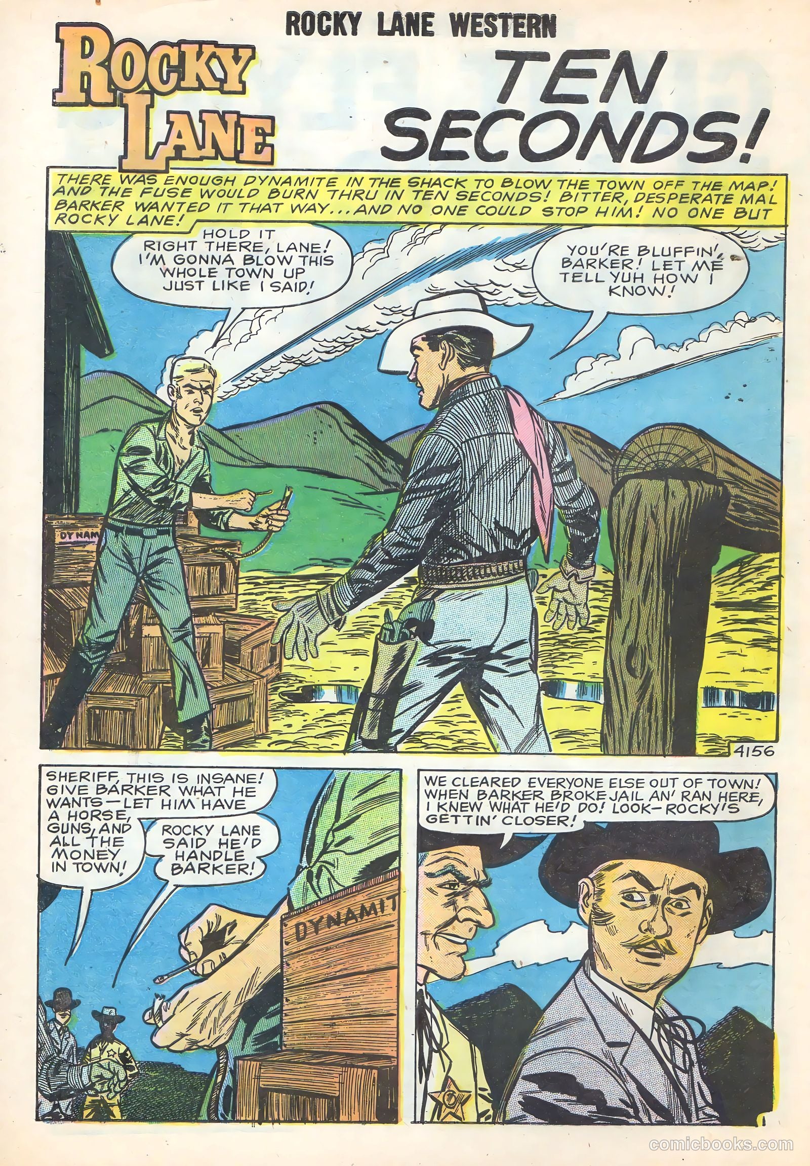 Rocky Lane Western #86 — page 32 of 36