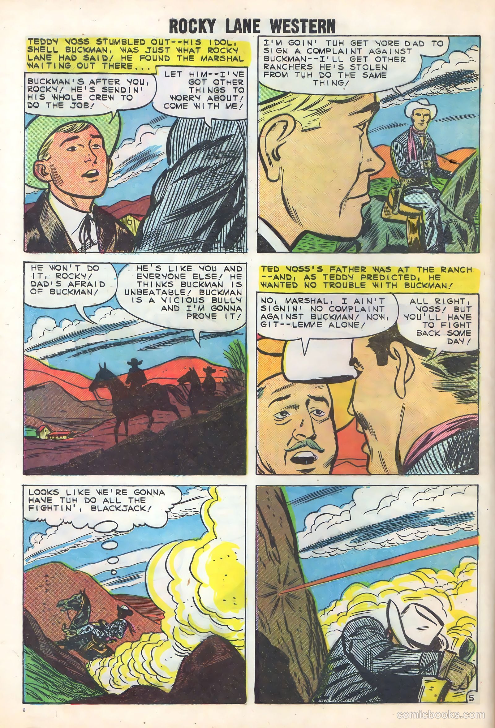 Rocky Lane Western #86 — page 8 of 36