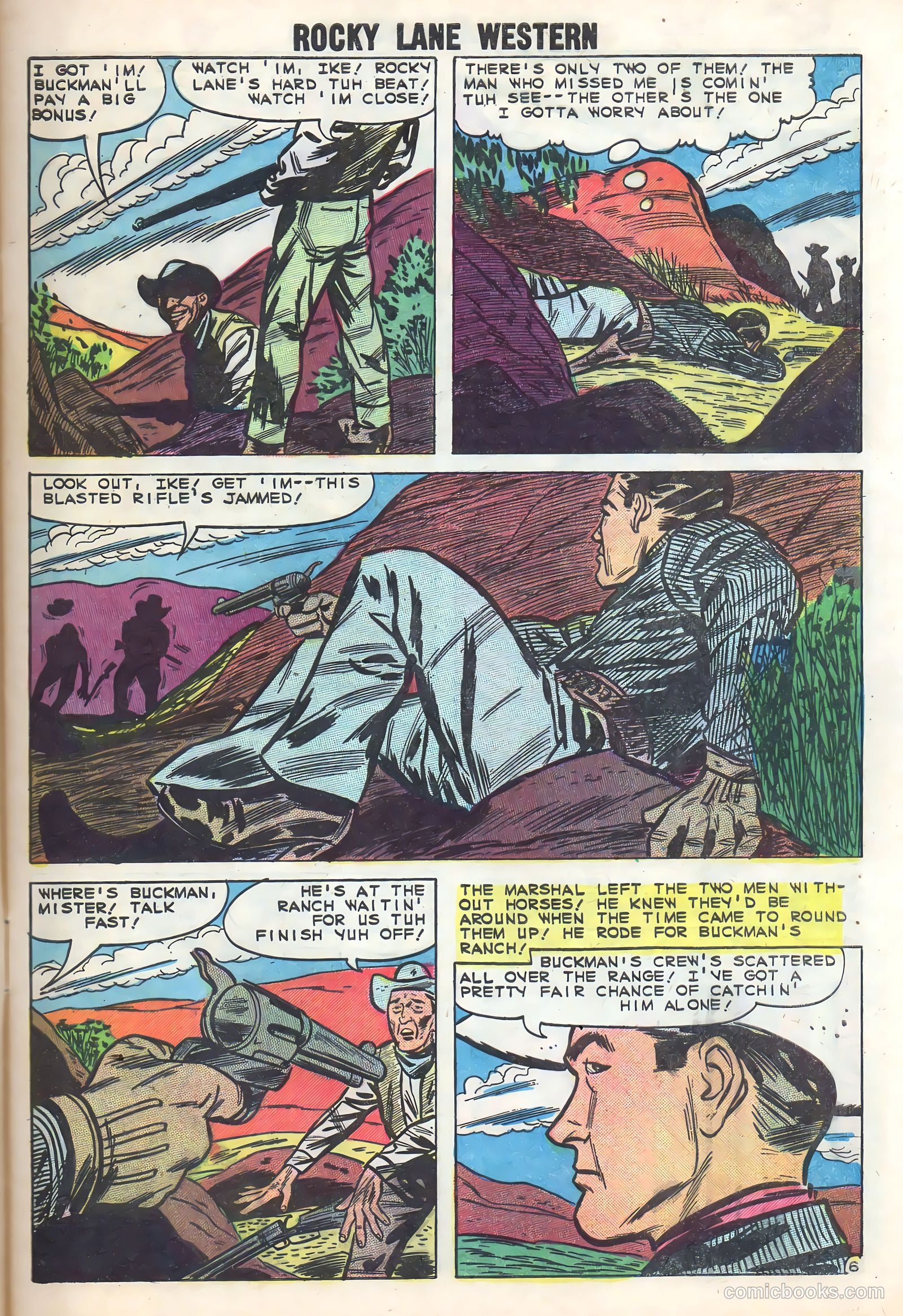 Rocky Lane Western #86 — page 9 of 36