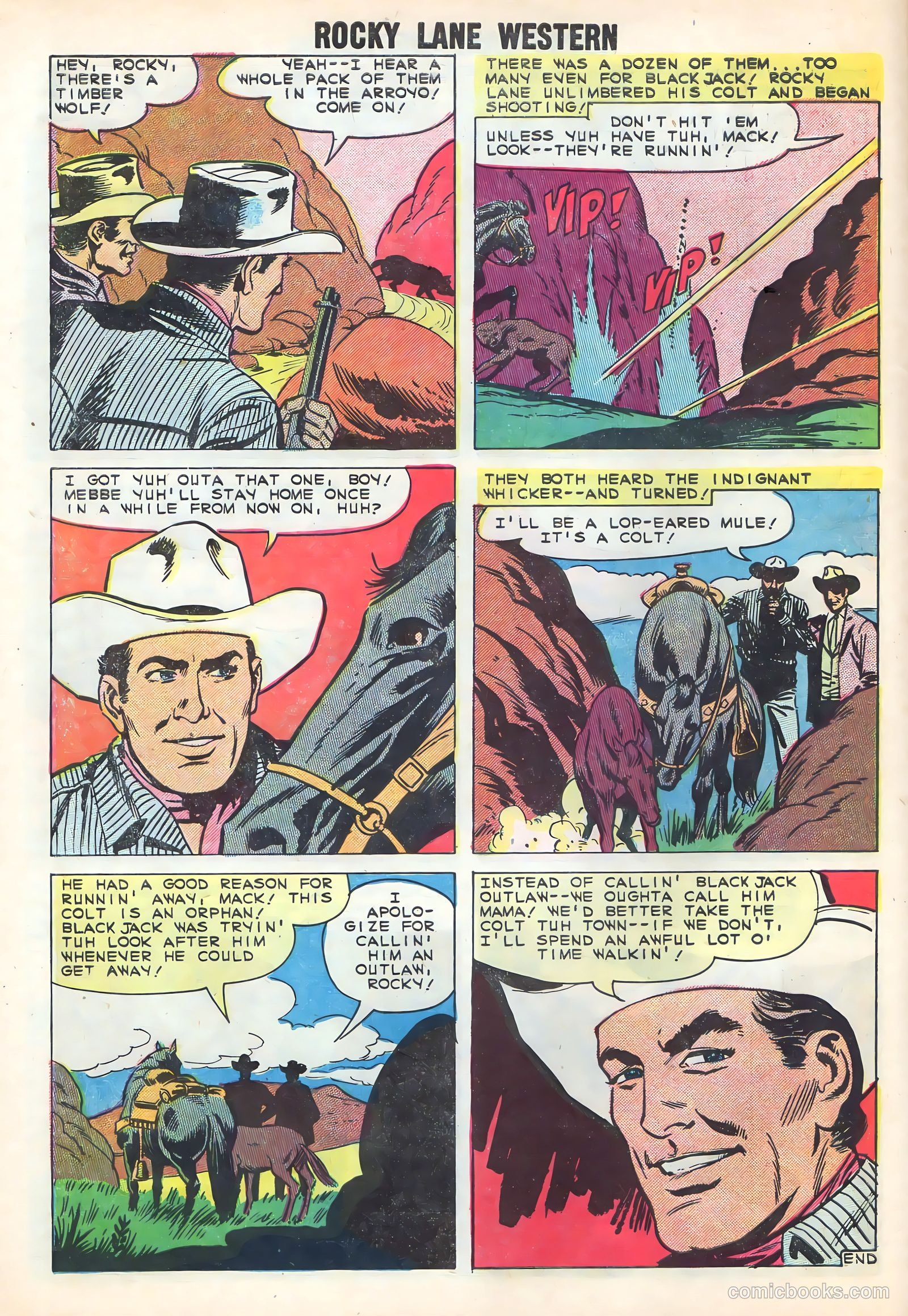 Rocky Lane Western #86 — page 30 of 36