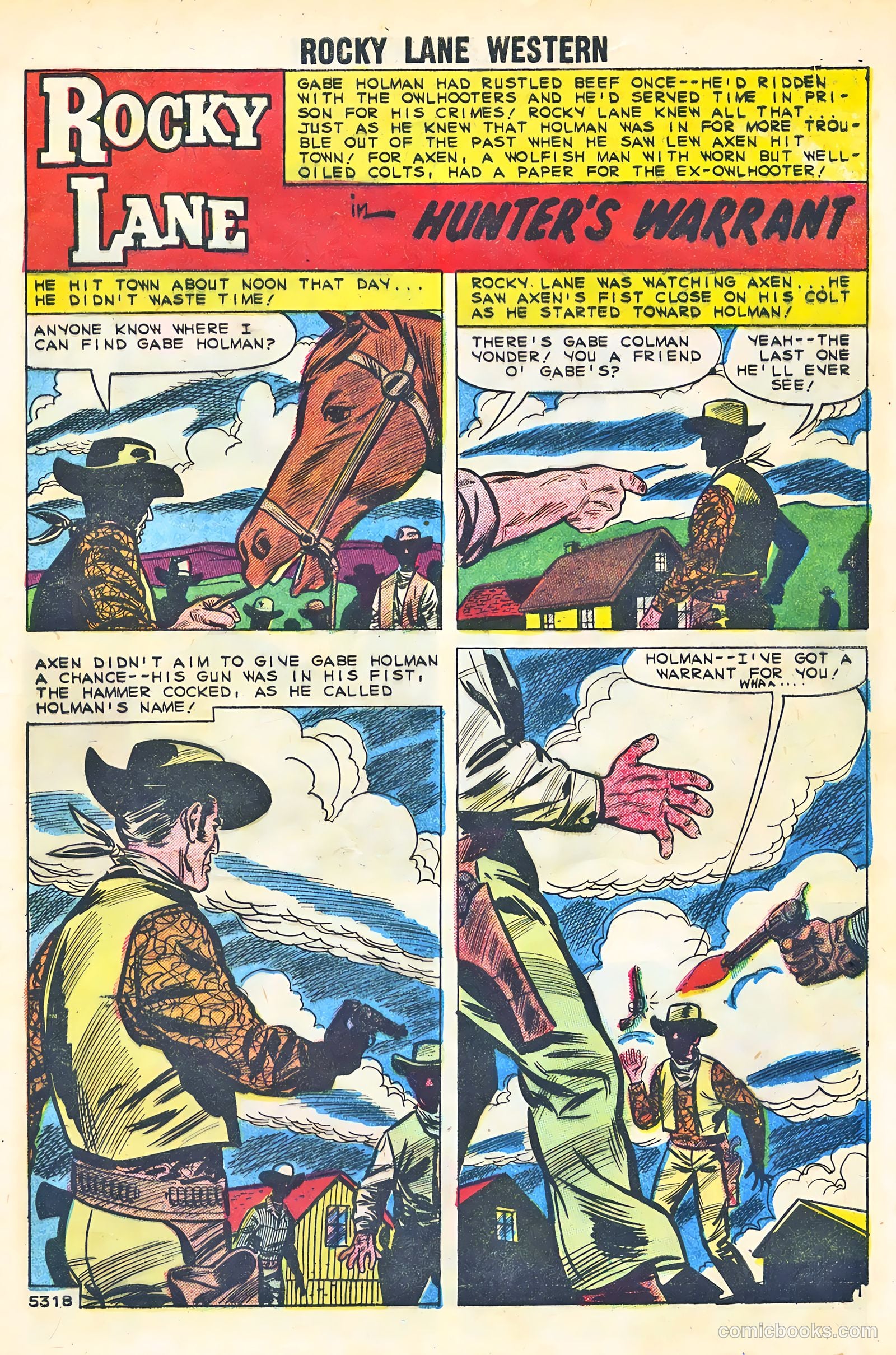 Rocky Lane Western #87 — page 9 of 36