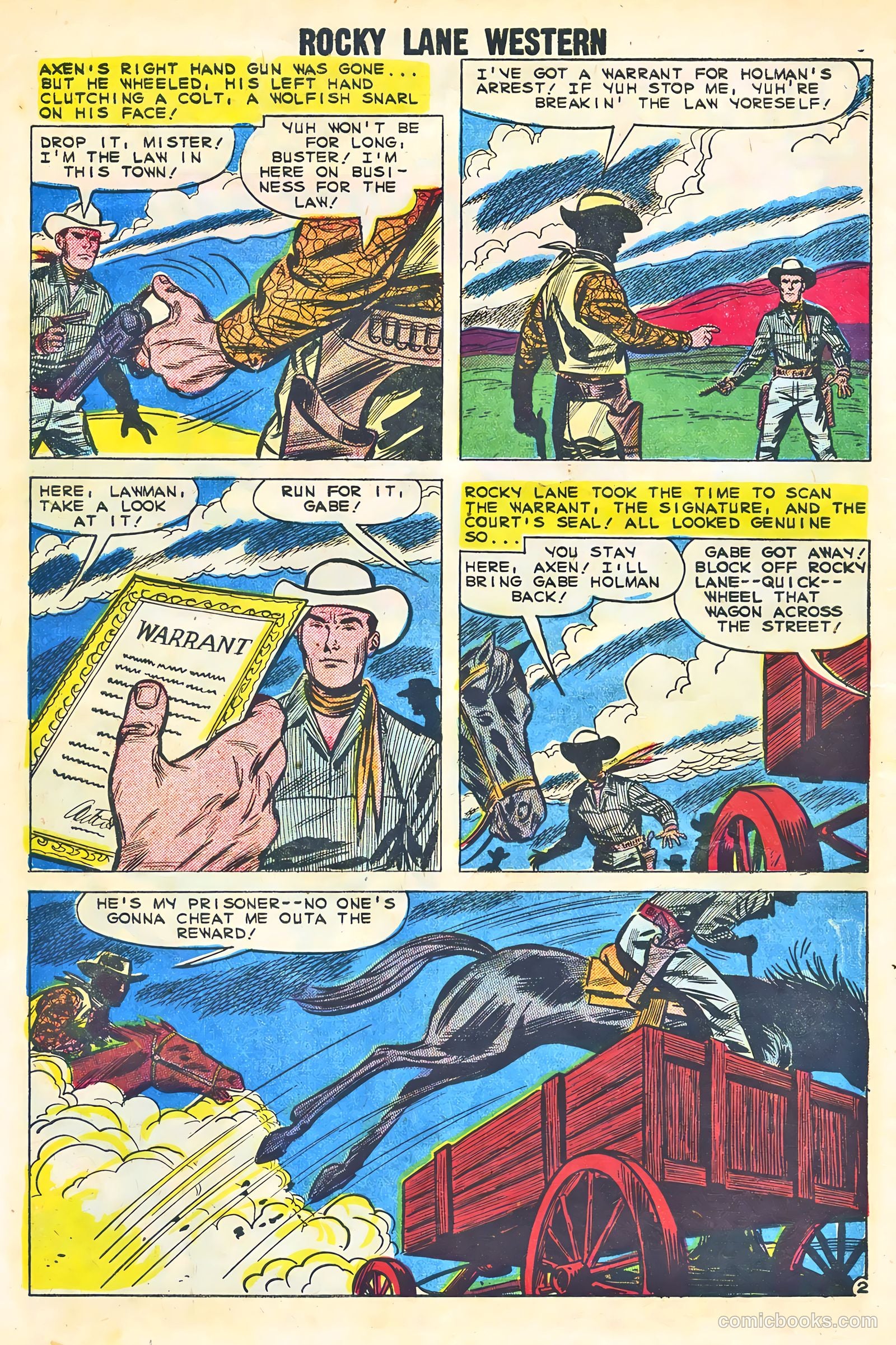 Rocky Lane Western #87 — page 10 of 36