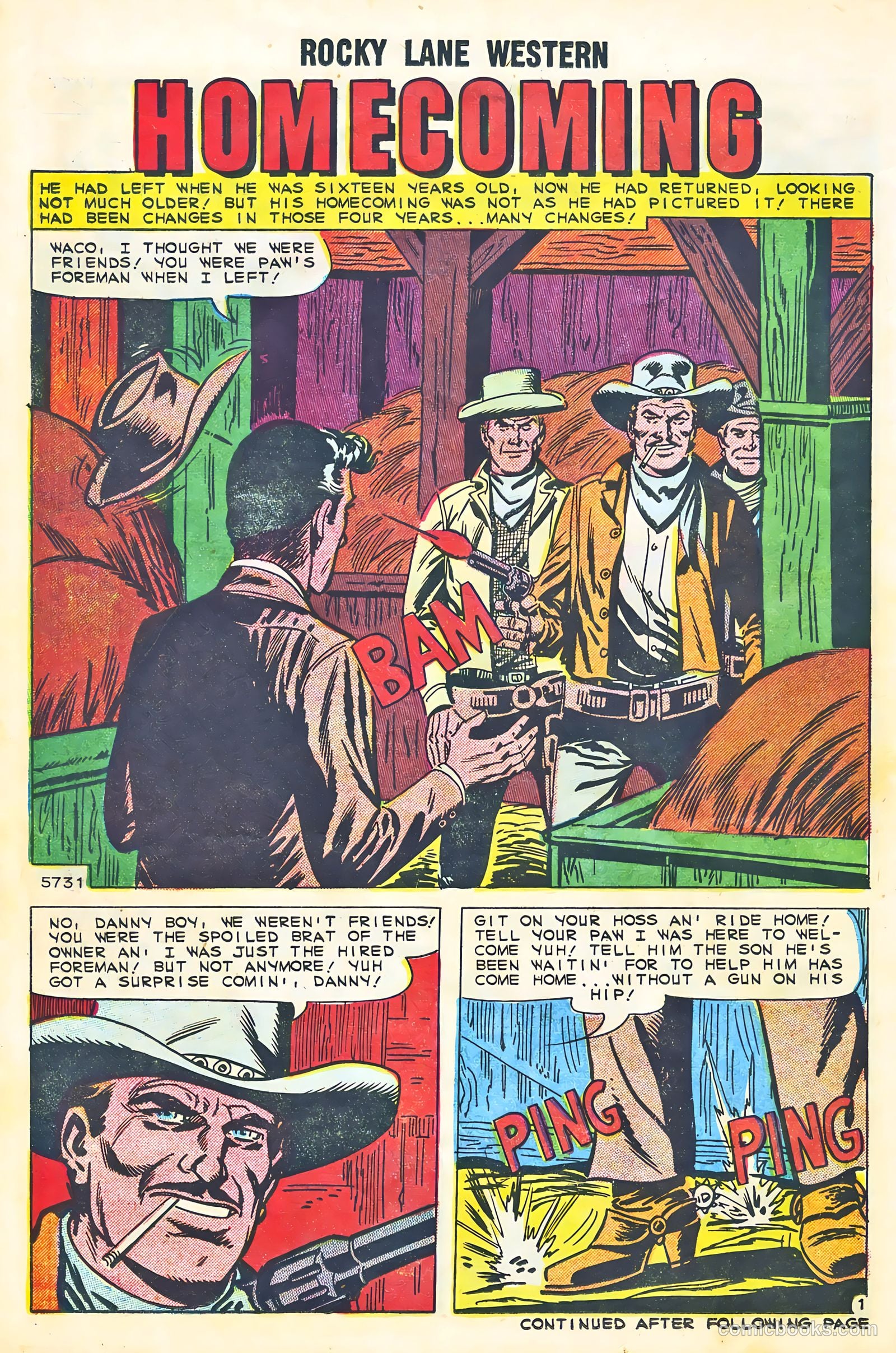 Rocky Lane Western #87 — page 14 of 36