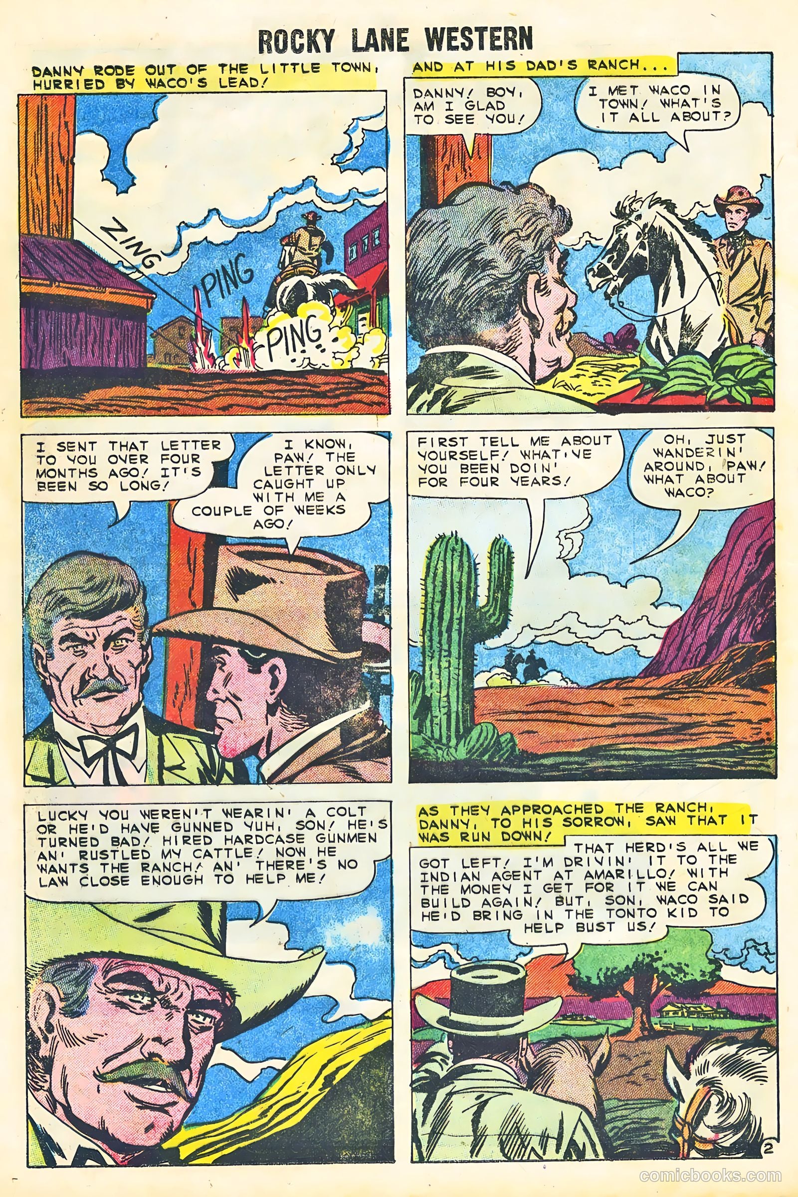 Rocky Lane Western #87 — page 16 of 36