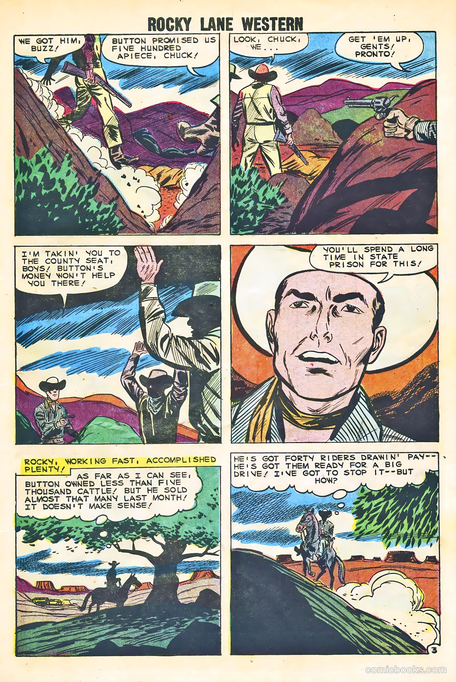 Rocky Lane Western #87 — page 27 of 36
