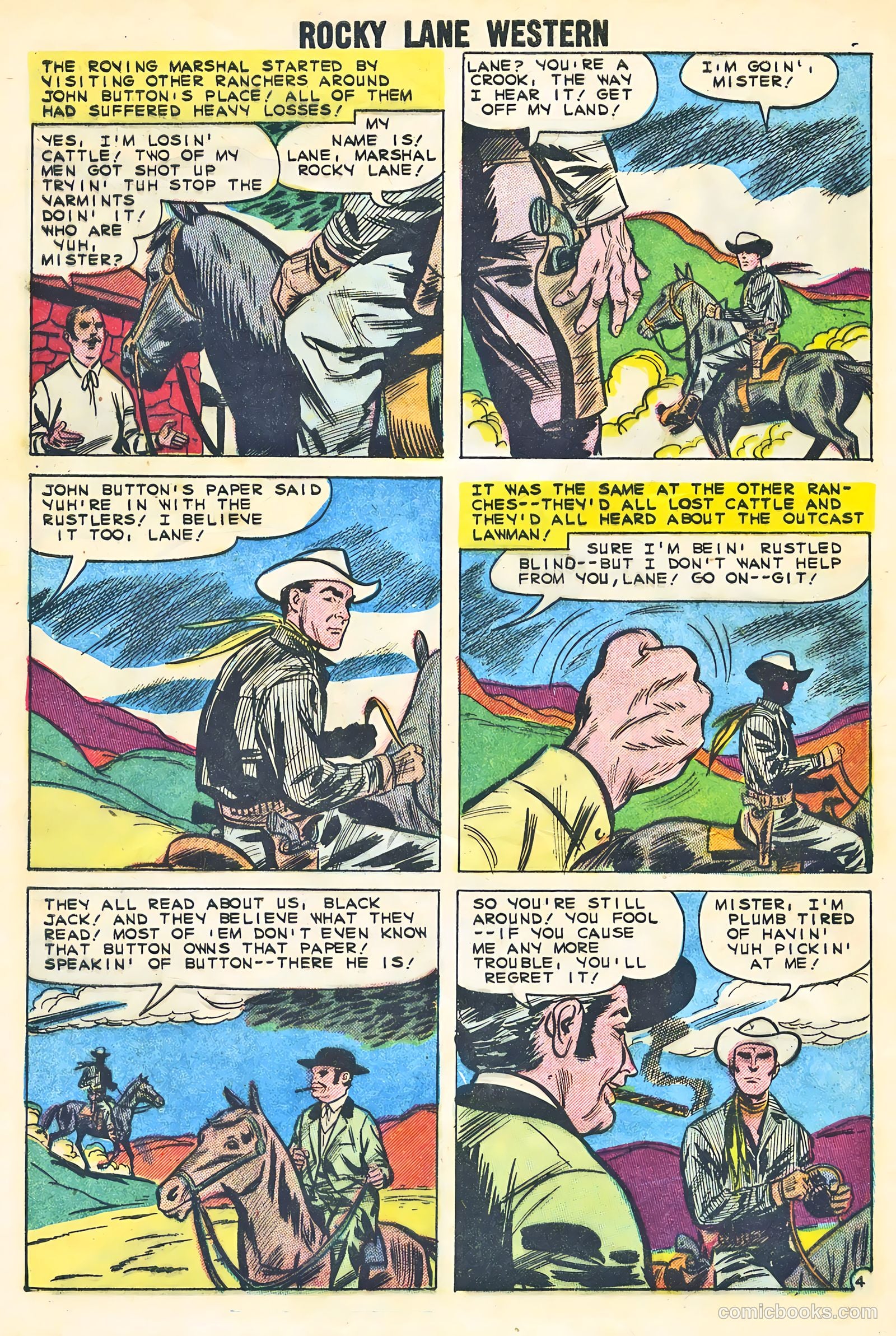 Rocky Lane Western #87 — page 28 of 36