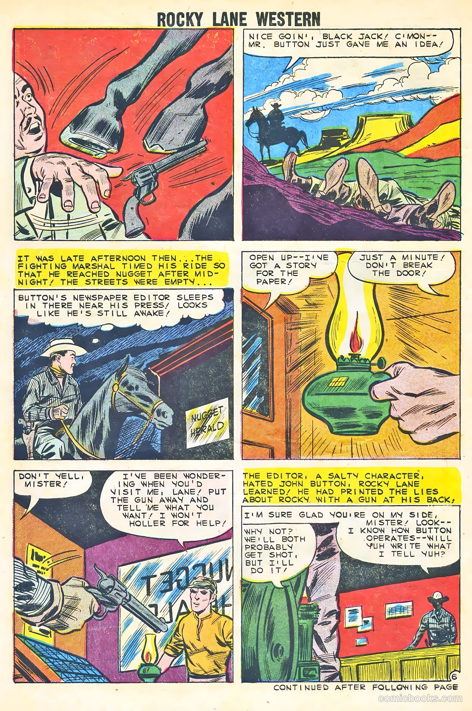 Rocky Lane Western #87 — page 30 of 36
