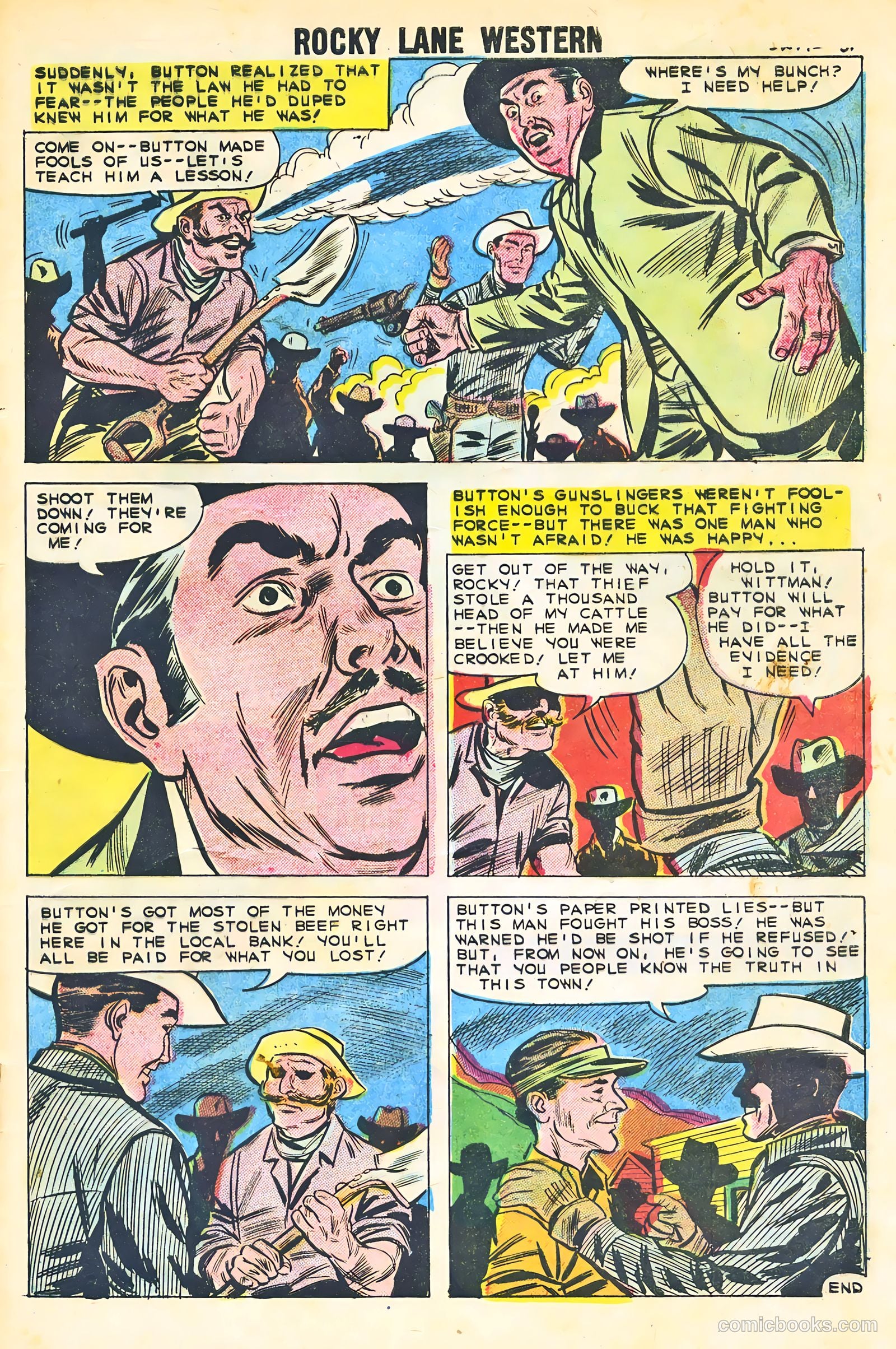 Rocky Lane Western #87 — page 33 of 36
