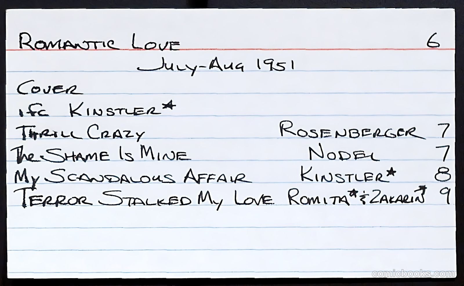 Romantic Love #6 — page 37 of 37