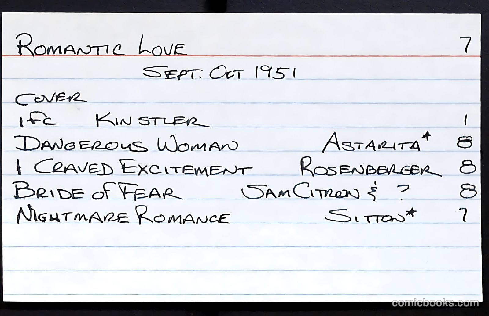 Romantic Love #7 — page 37 of 37