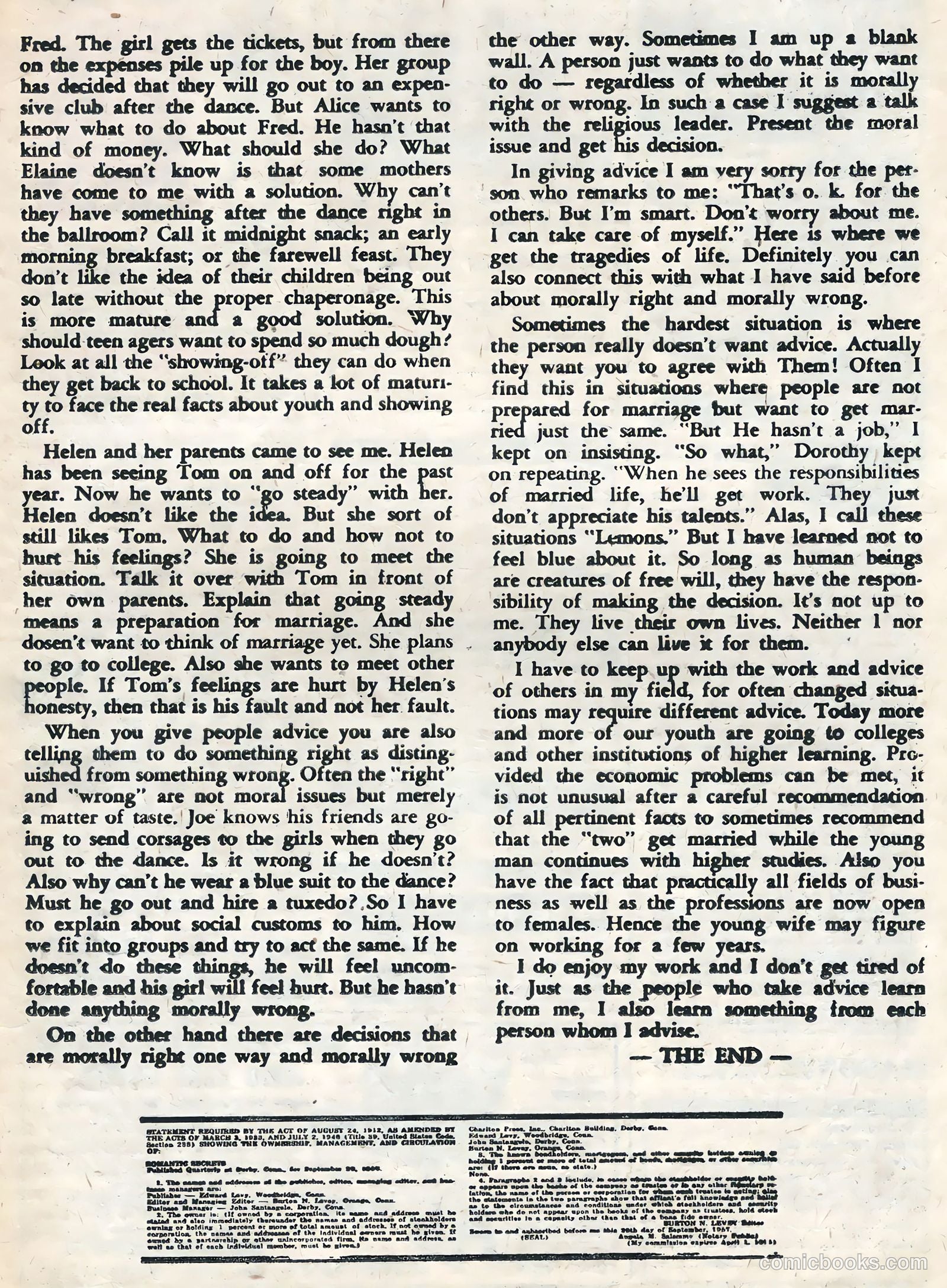 Romantic Secrets #16 — page 21 of 36