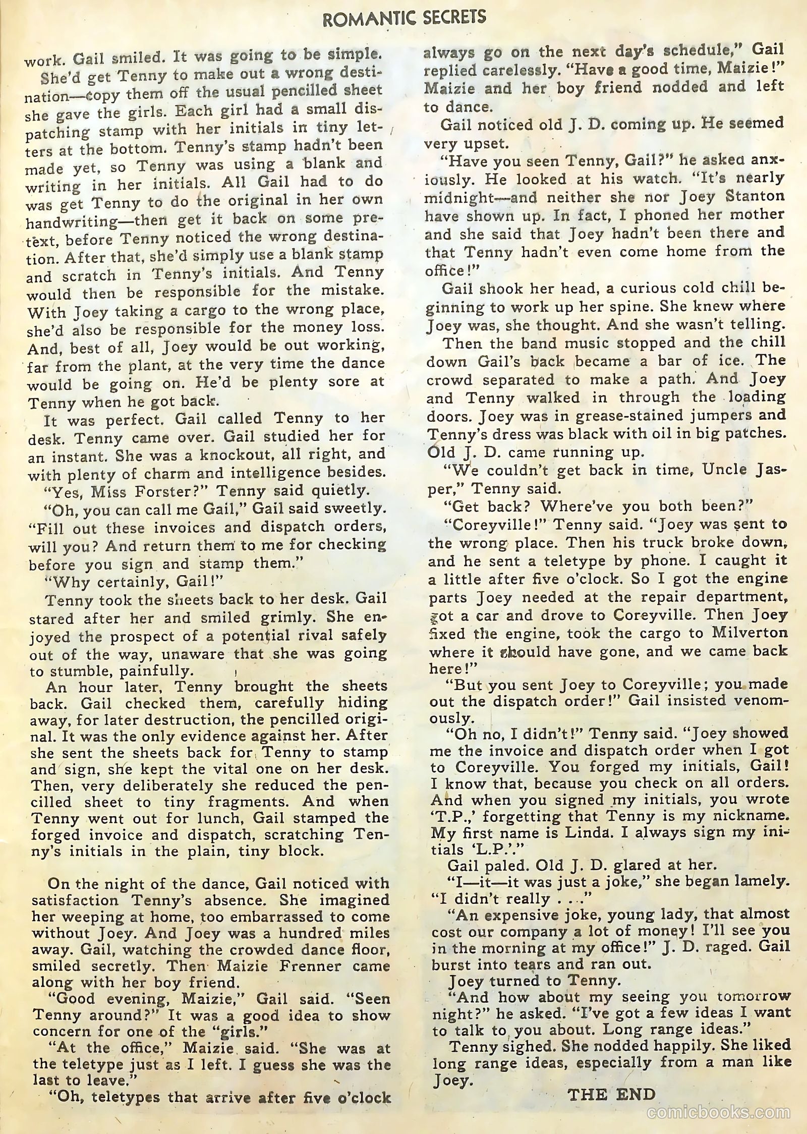 Romantic Secrets #23 — page 25 of 36