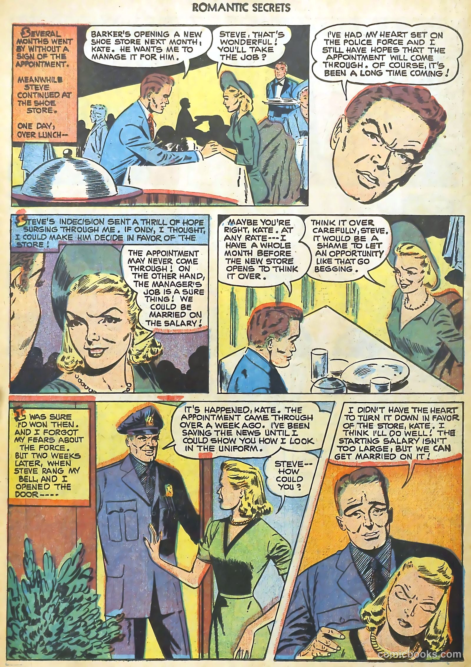 Romantic Secrets #25 — page 32 of 36