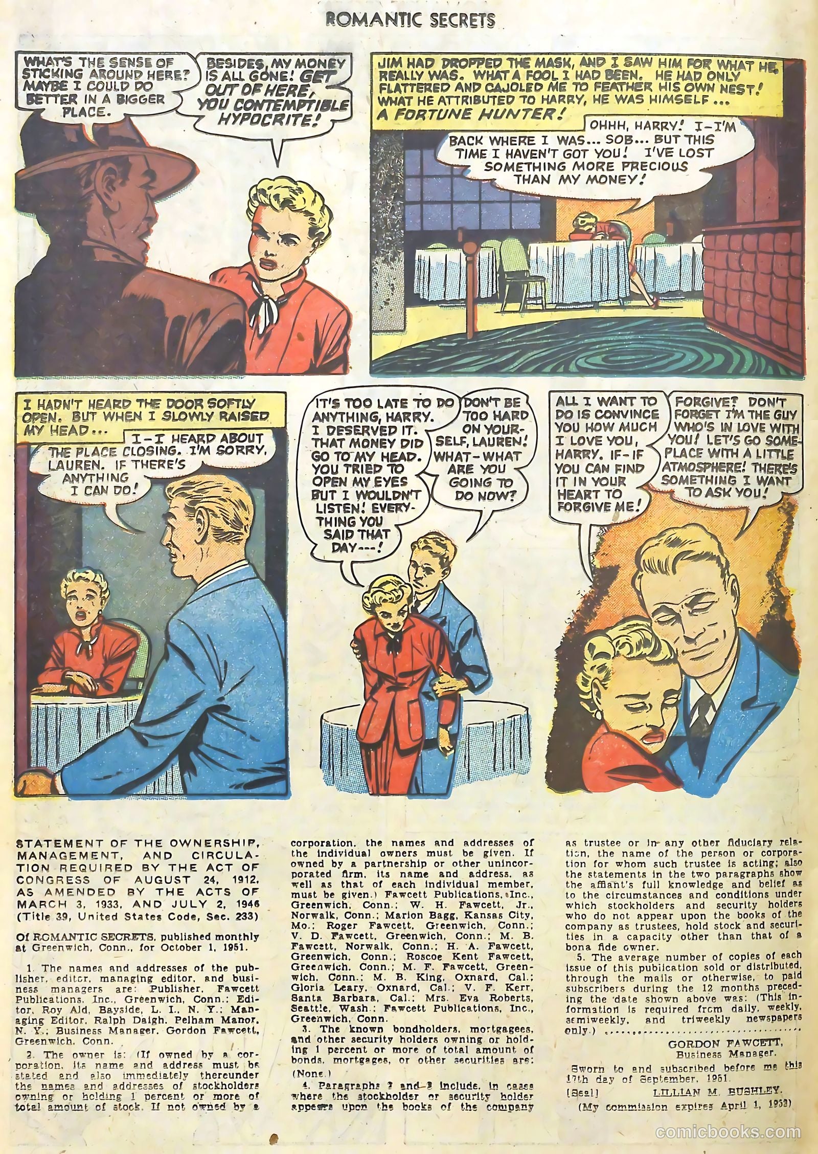 Romantic Secrets #26 — page 34 of 36