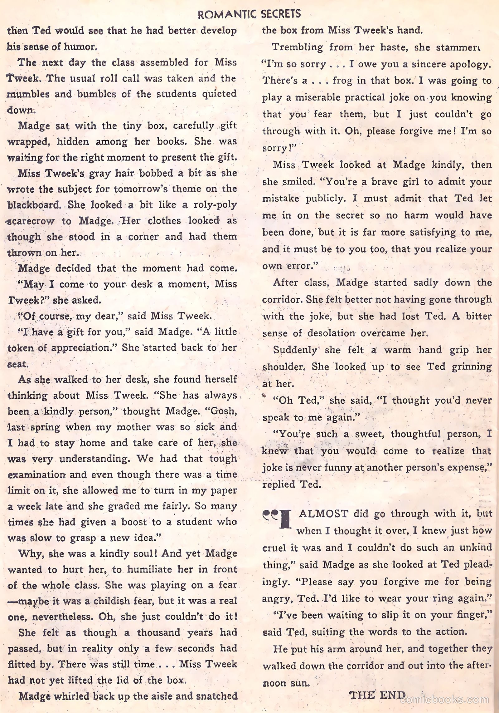 Romantic Secrets #33 — page 26 of 36