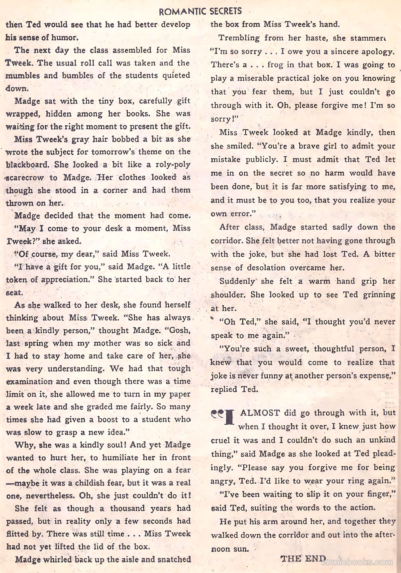 Romantic Secrets #33 — page 26 of 36