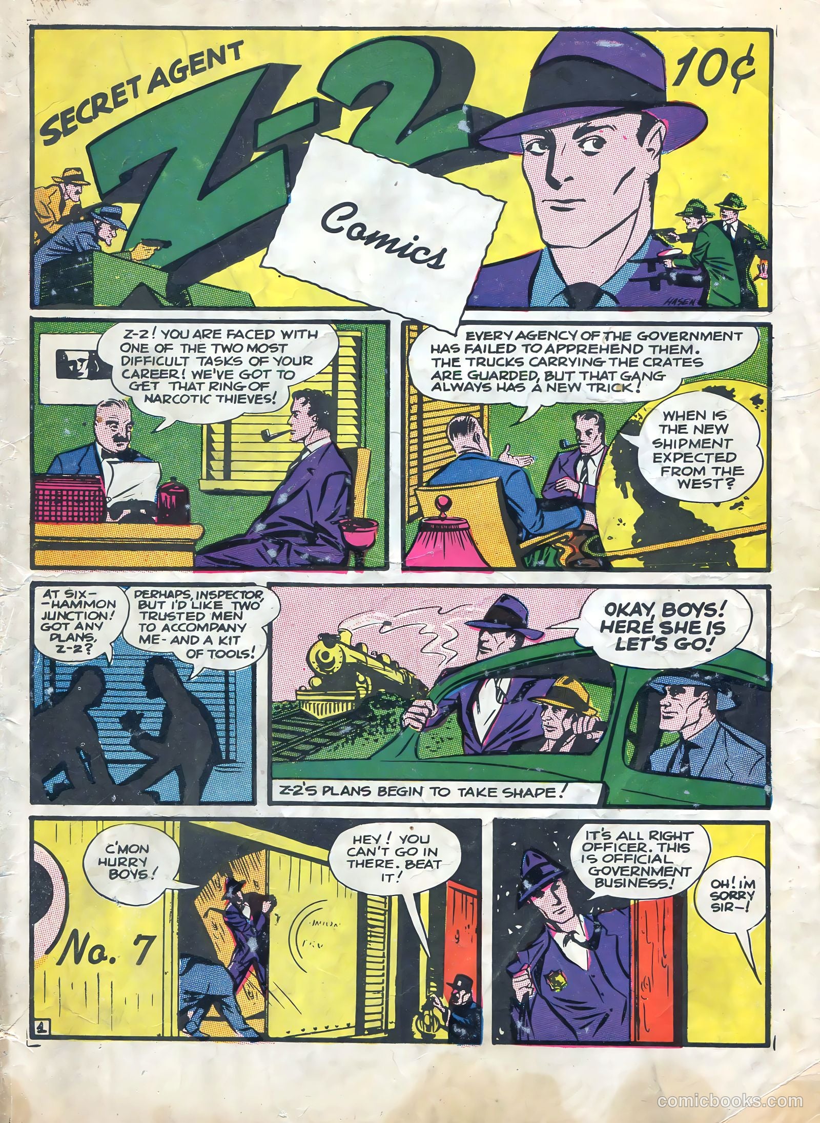 Secret Agent Z-2 Comics #7 — page 1 of 36
