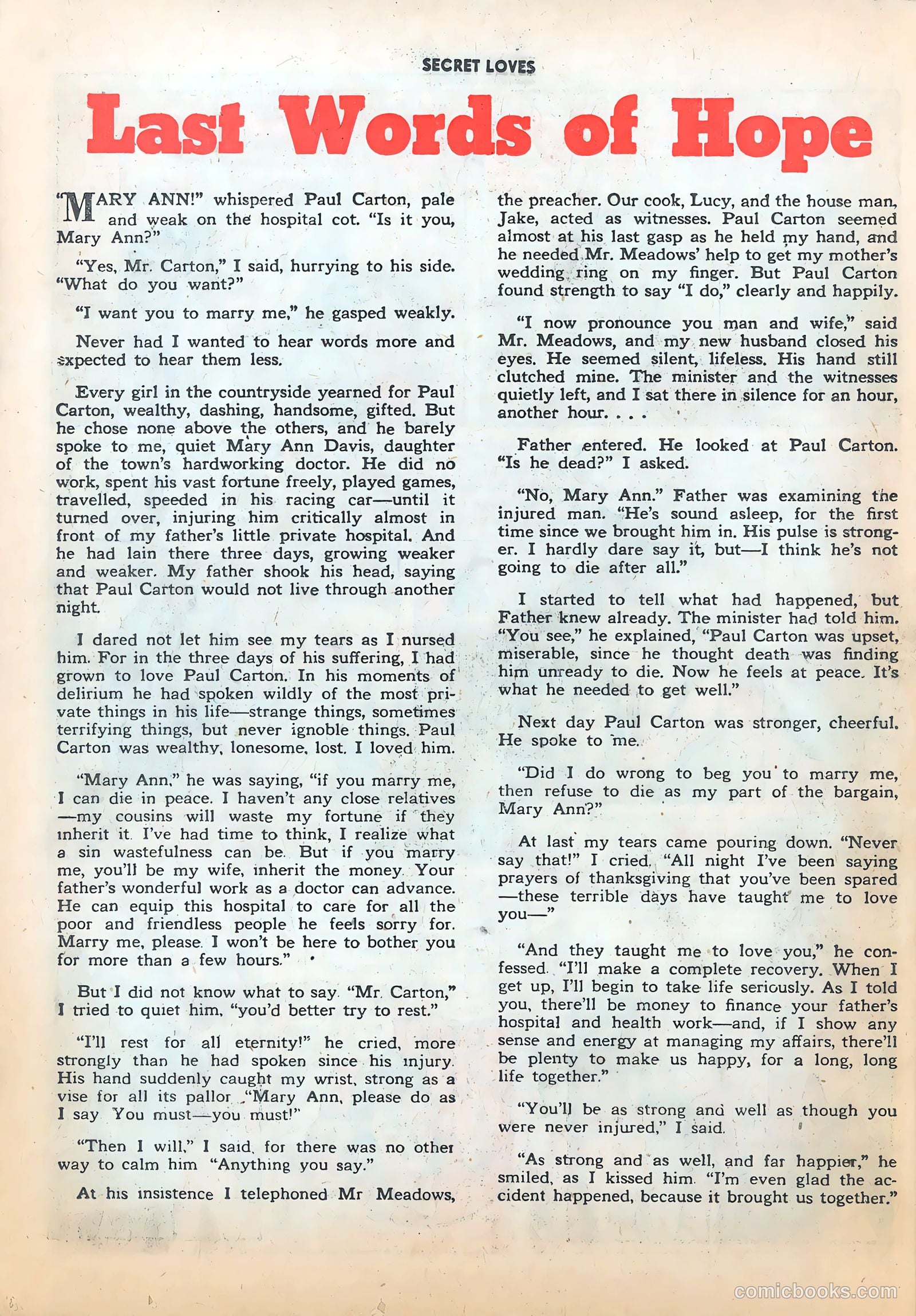 Secret Loves #5 — page 26 of 36